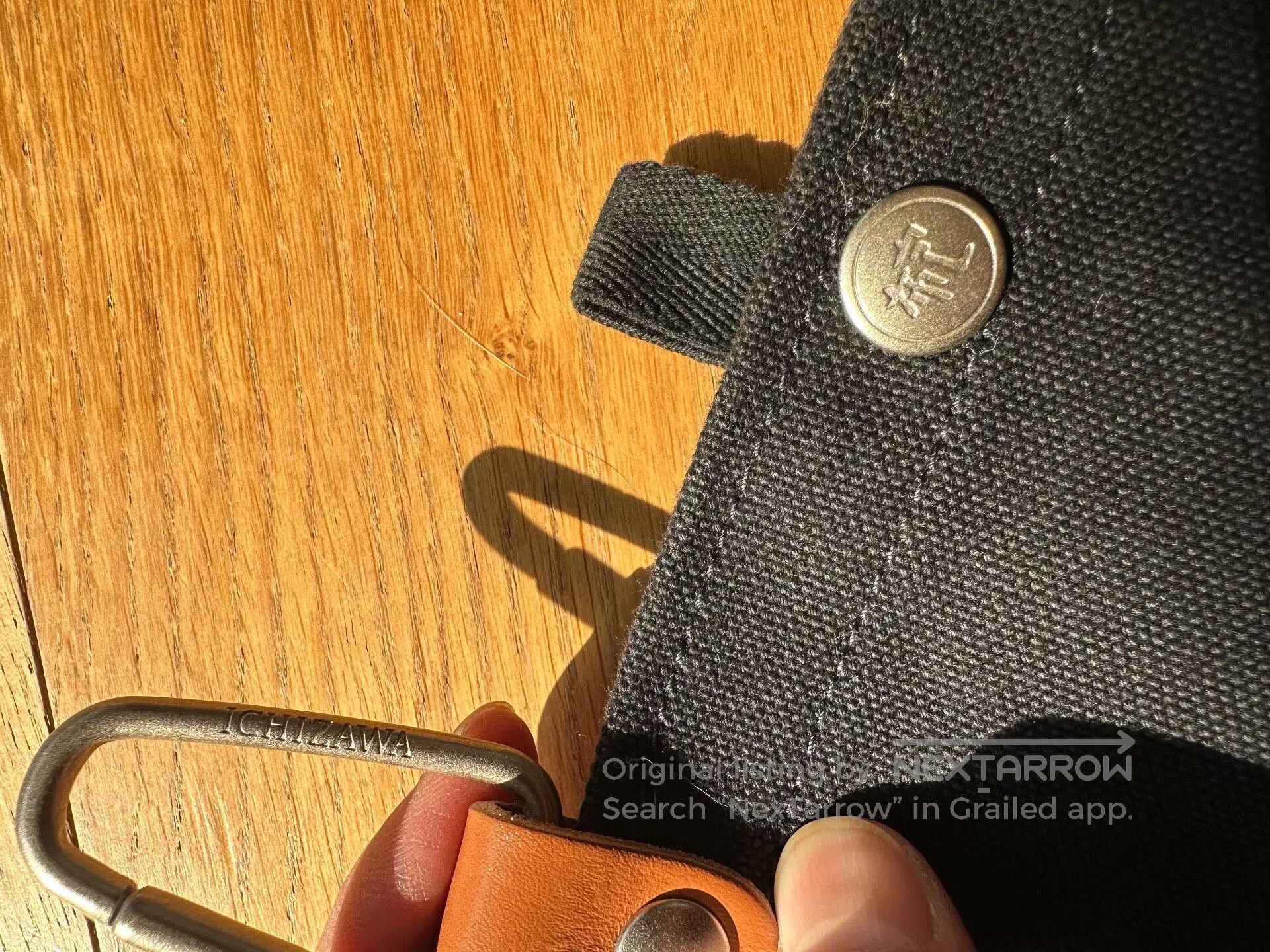 Japanese Brand Ichizawa Canvas Waist Bag Z-41 Model. Size ONE SIZE - 4 Thumbnail