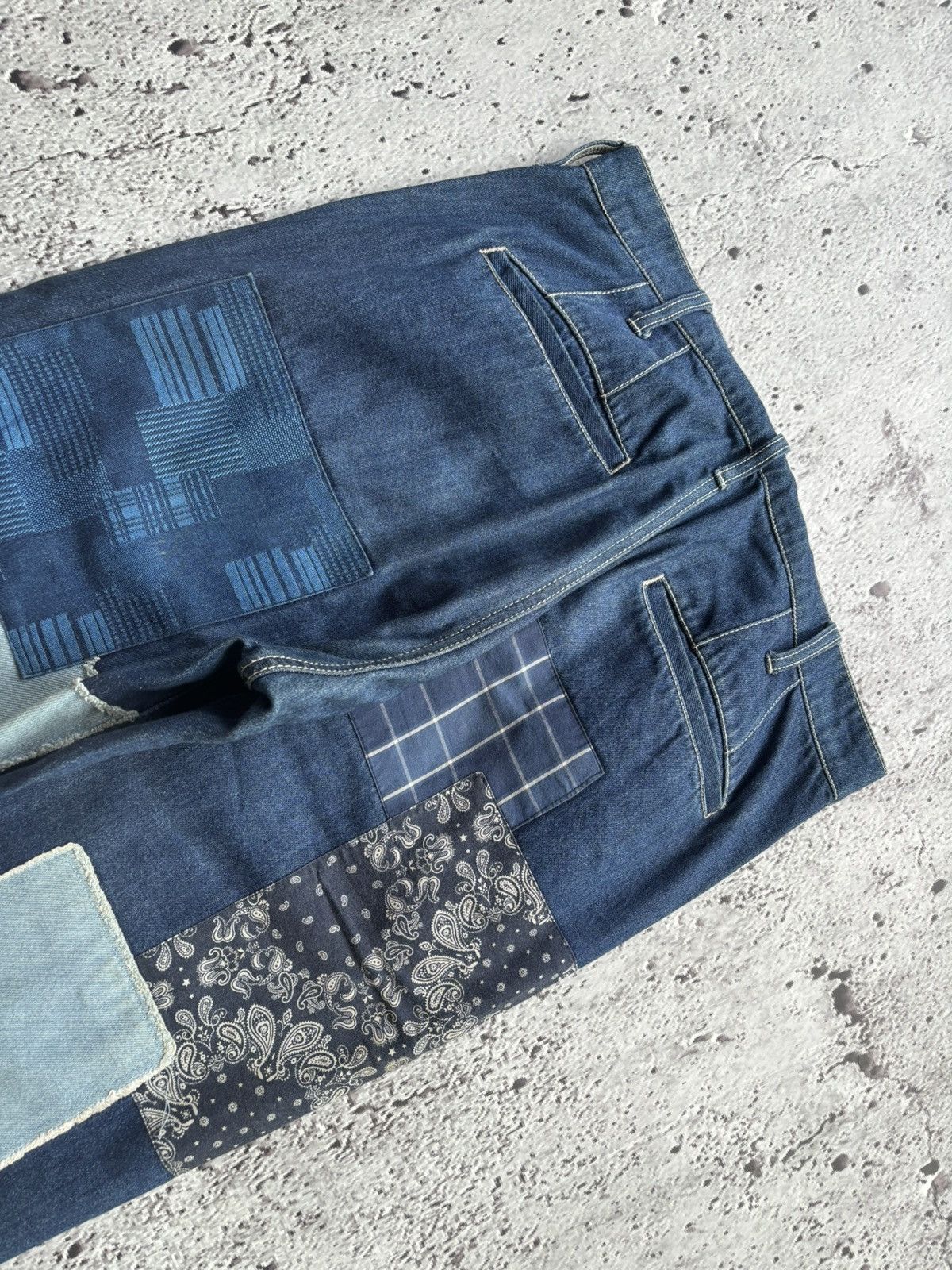 Hysteric Glamour 2000's Denim Patchwork Kapital style Size US 31 - 4 Thumbnail