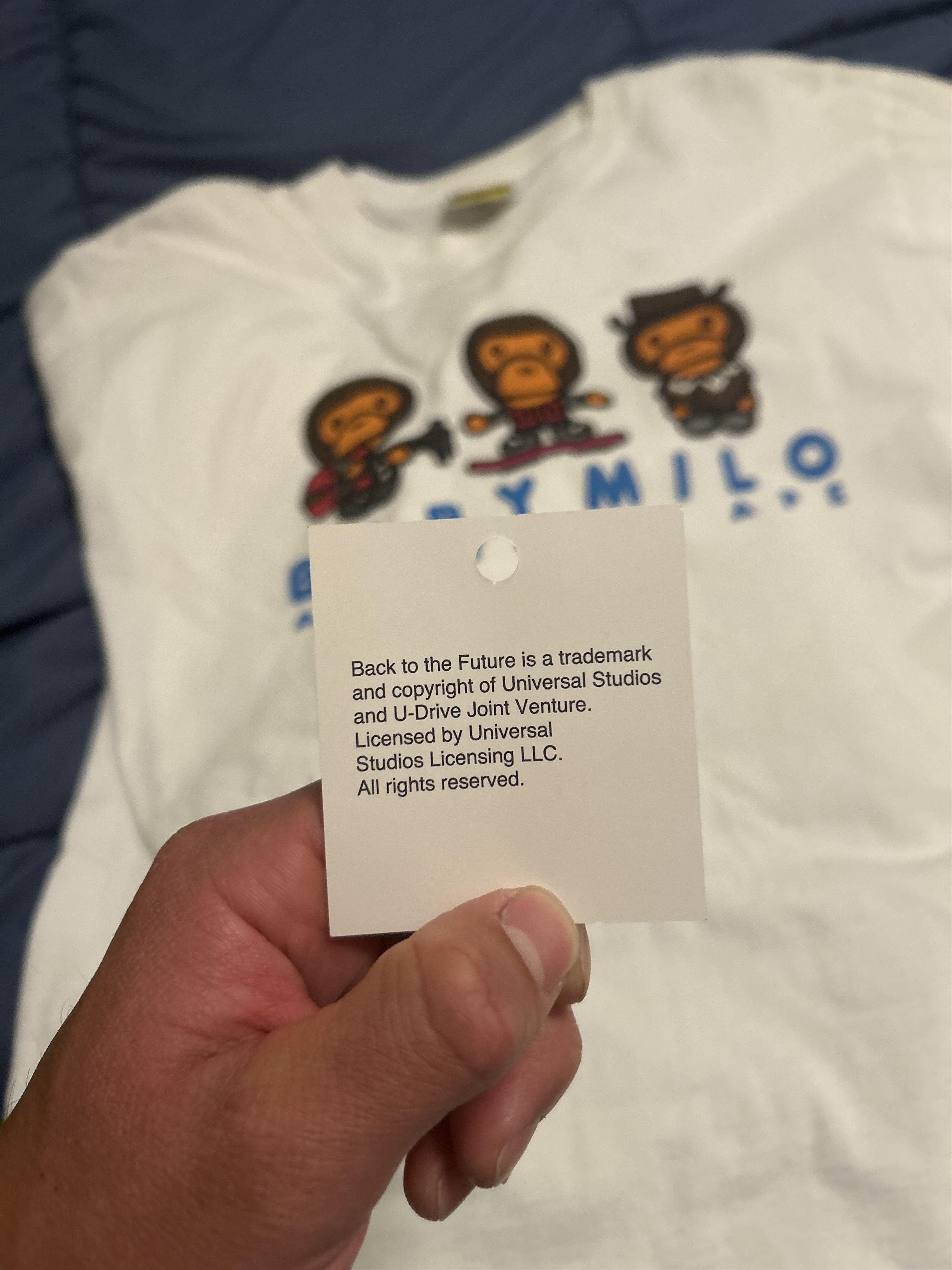 Bape Bape baby Milo back to the future tee L Size US L / EU 52-54 / 3 - 8 Thumbnail