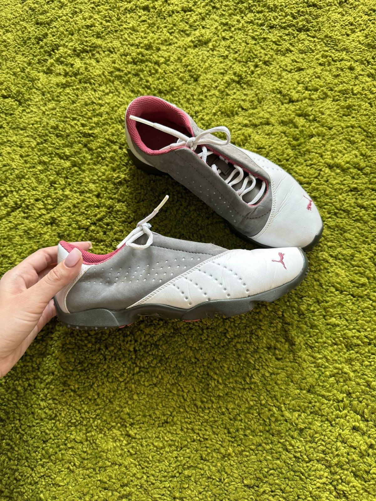 Designer × Puma × Vintage Puma 2000s vintage real leather sneakers Y2K Size US 8 / IT 38 - 1 Thumbnail