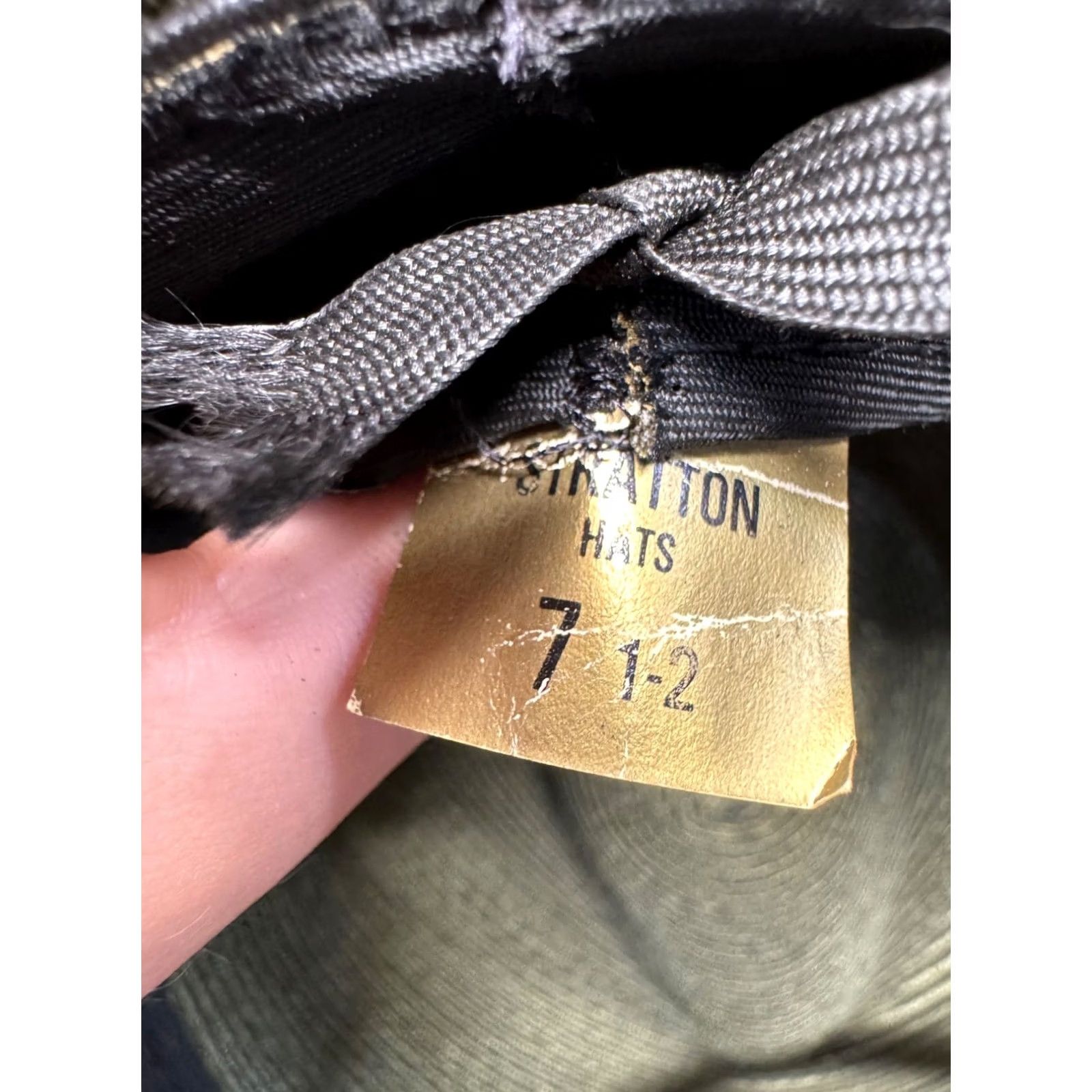 Stetson Stetson Campaign Hat Straw Olive Green With Chin Strap & Gold Acorn Cord 22 Women Mens Size ONE SIZE - 8 Thumbnail