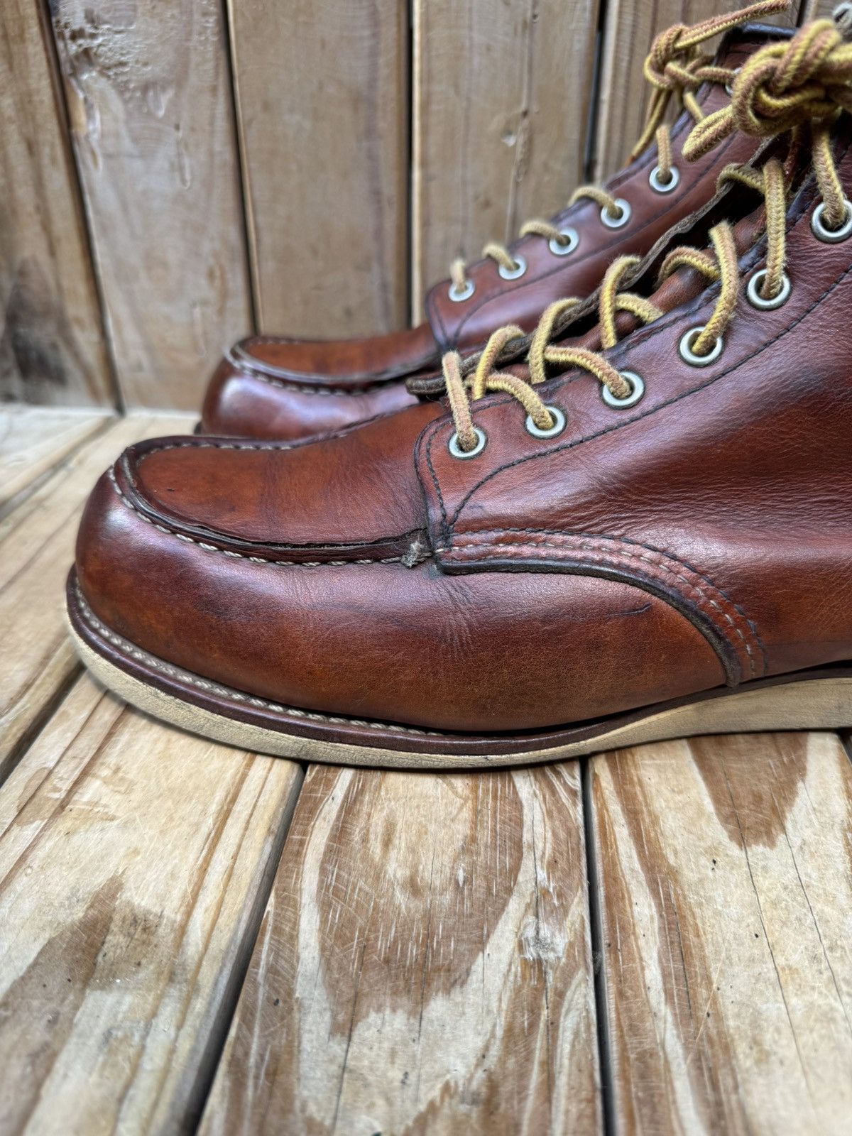 Red Wing Red Wing Heritage 875 Moc Toe Brown Boots USA 9.5 E2 UK 8.5 Size US 9.5 / EU 42-43 - 16 Thumbnail