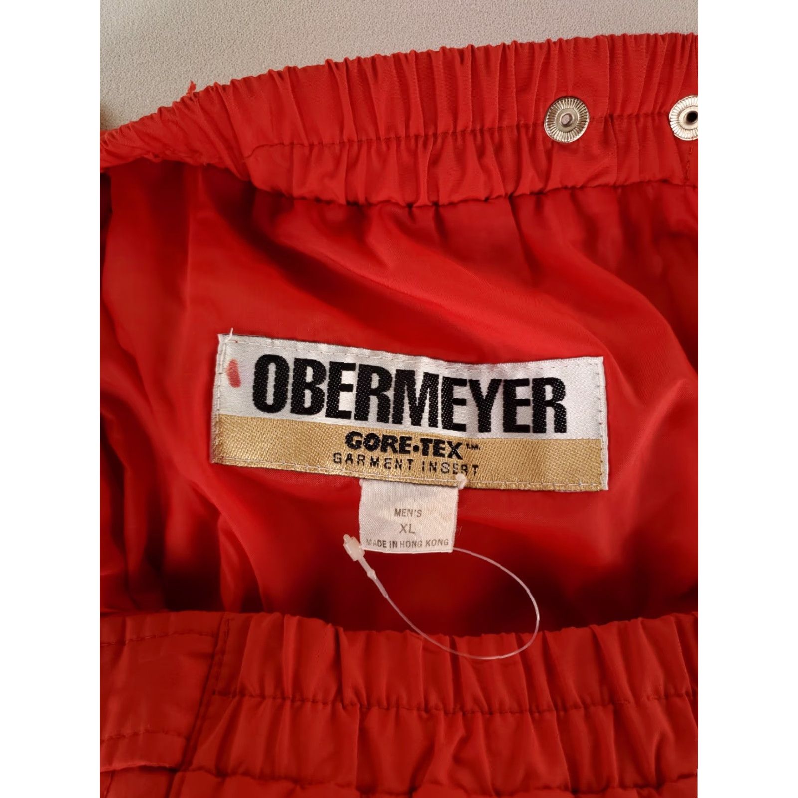Obermeyer VINTAGE Obermeyer Snow Pants GTX Red Mens XL 36-38x34 Side Zip 90s Ski Pants Men Size US 36 / EU 52 - 6 Thumbnail