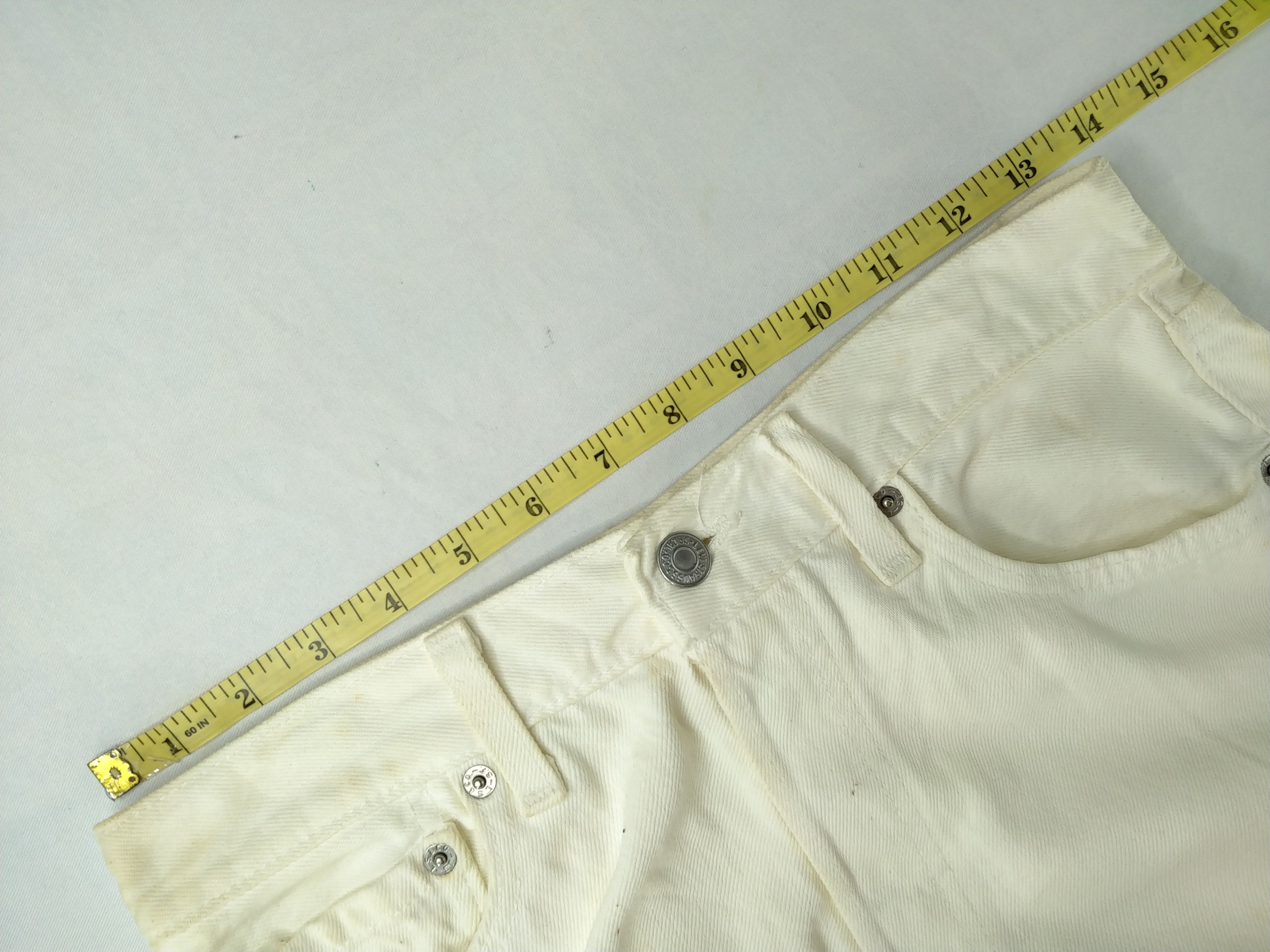 Levi's 90s White Vintage Levi's 501 Denim 27x31.5 -JN427 Size US 27 - 5 Thumbnail