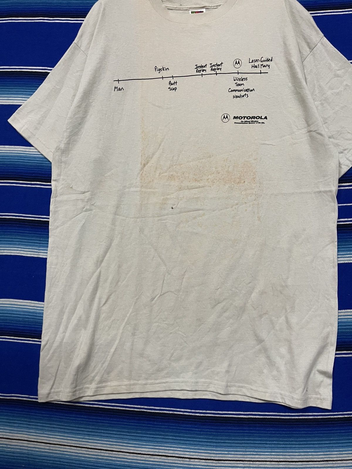 Motorola × NFL × Vintage RARE 🔥 Vintage Y2K Motorola T-Shirt Sponsor NFL Size US XL / EU 56 / 4 - 3 Thumbnail