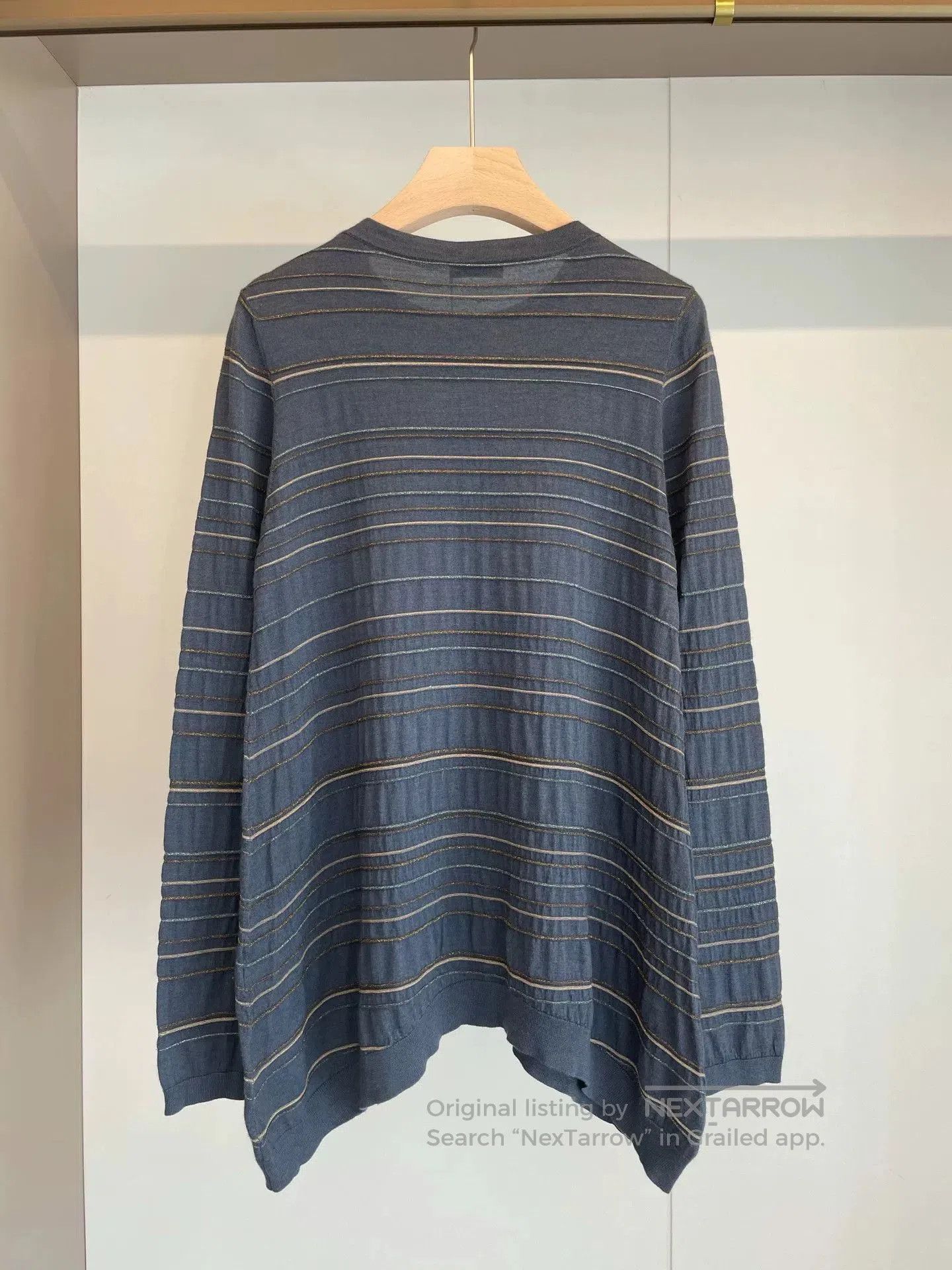 Brunello Cucinelli Brunello Cucinelli Blue Cashmere Sweater. Size US L / EU 52-54 / 3 - 2 Thumbnail