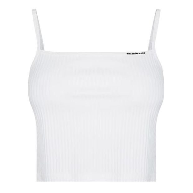 o1g2r1mq0824 Ripped Cami Top in White