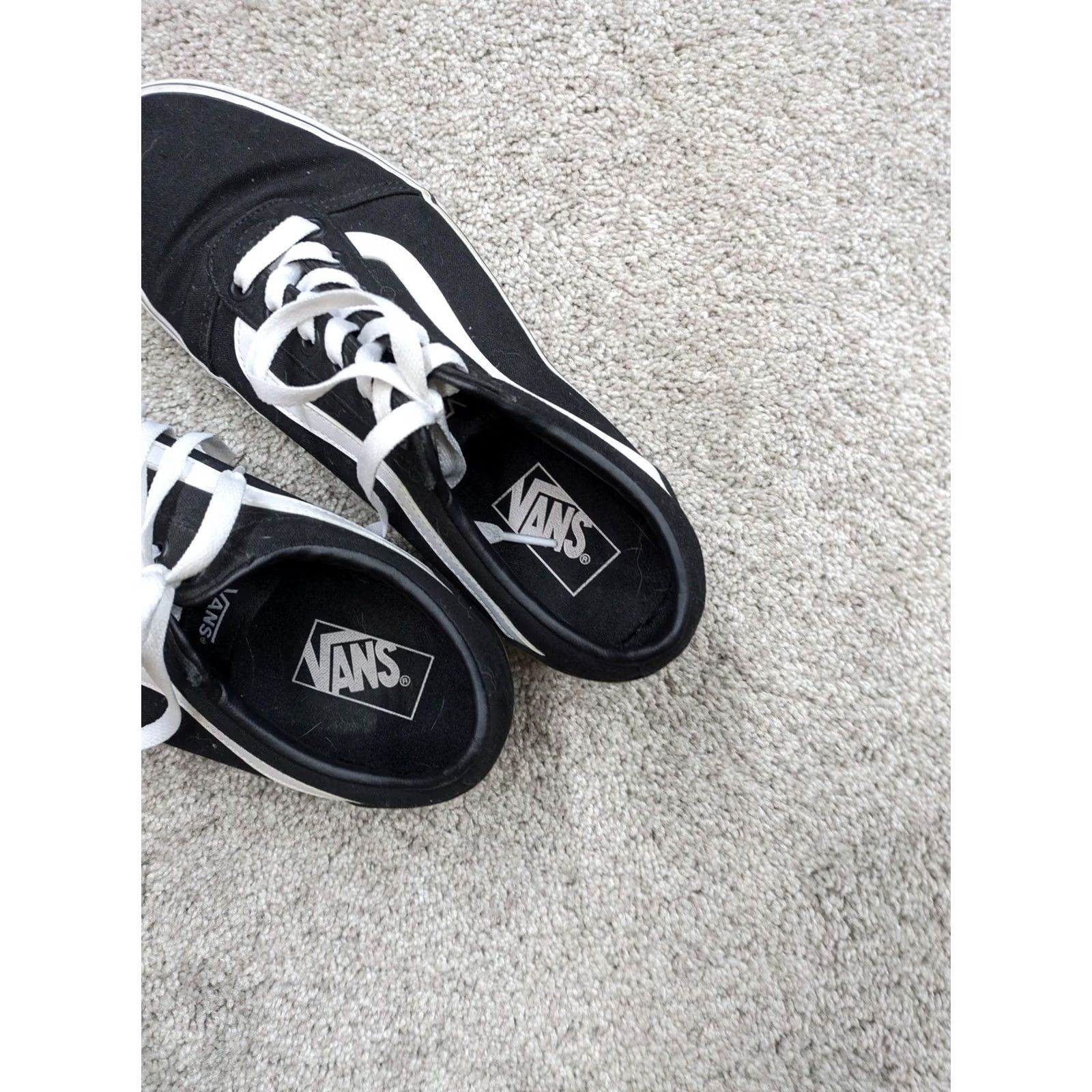 Vans VANS Old Skool Shoes Mens 10 Black Canvas Low Top Classic Skate Sneakers Size L / US 10 / IT 46 - 4 Thumbnail