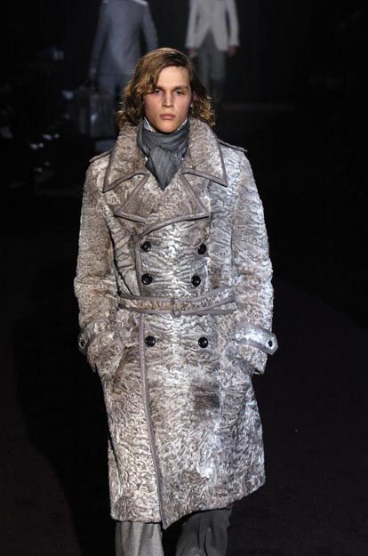 Gucci × Tom Ford RUNWAY GUCCI KARAKUL FUR COAT JACKET Size US M / EU 48-50 / 2 - 1 Thumbnail