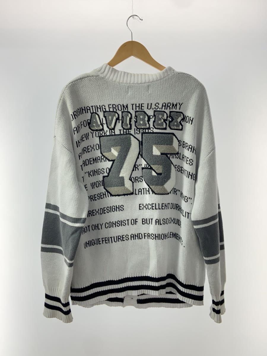 Avirex Avirex Avx Varsity Cotton Cardigan White Size US L / EU 52-54 / 3 - 2 Thumbnail