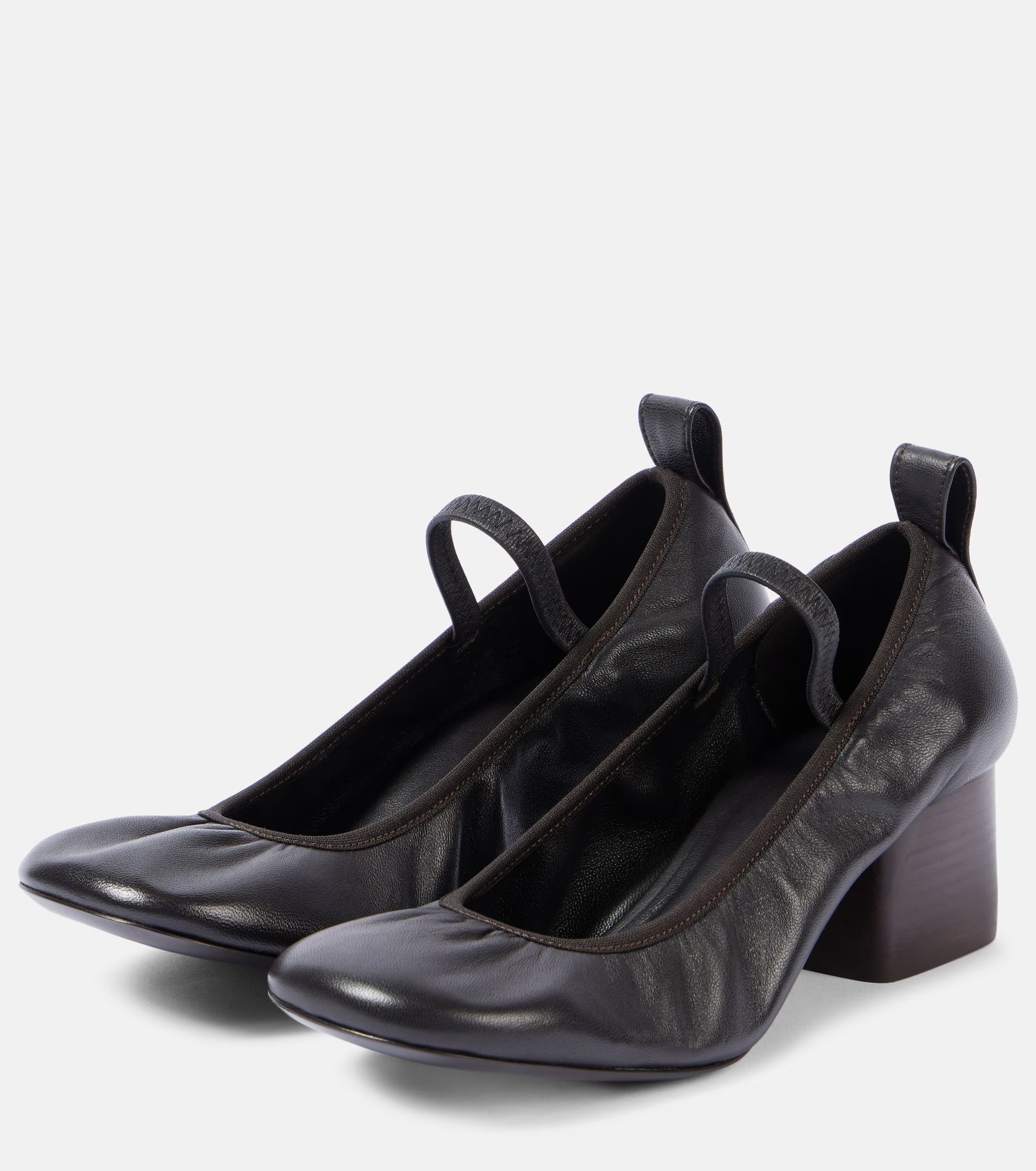 Lemaire o1s22i1n1024 Nappa Leather Ballerina Pumps in Brown Size US 6 / IT 36 - 6 Thumbnail