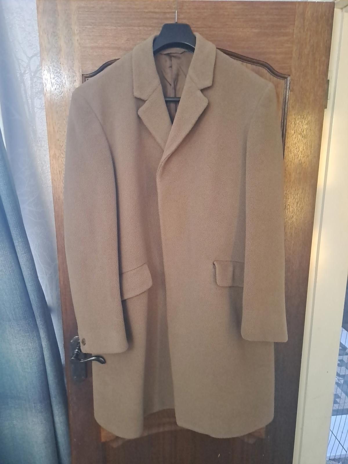 Crombie Vintage 1960s Crombie Burtons Camel Overcoat Size 42 Wool Size US L / EU 52-54 / 3 - 1 Thumbnail