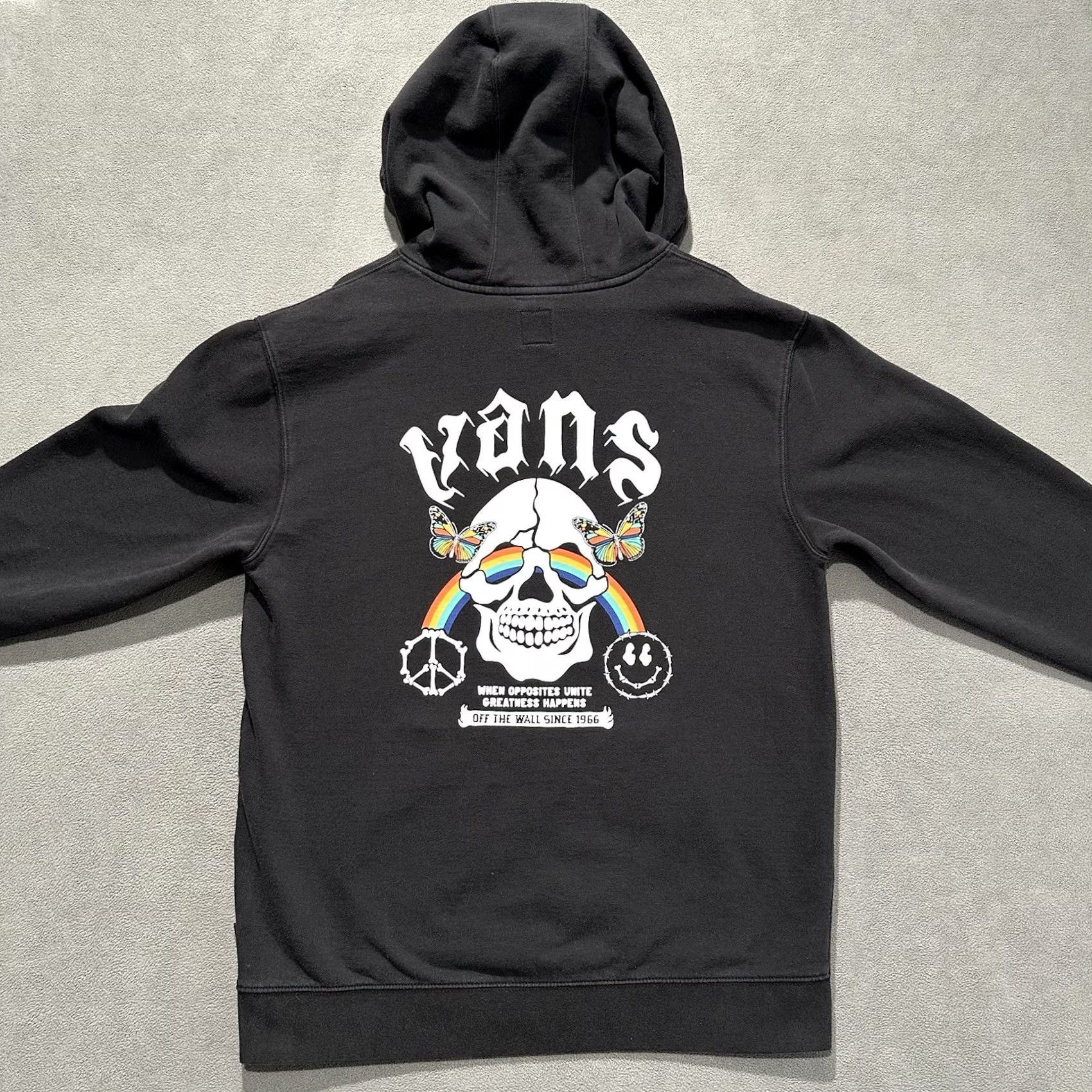 Vans VANS Hoodie Mens XL Black Dark Times Skull Pullover Hooded Women's? Size US XL / EU 56 / 4 - 2 Thumbnail