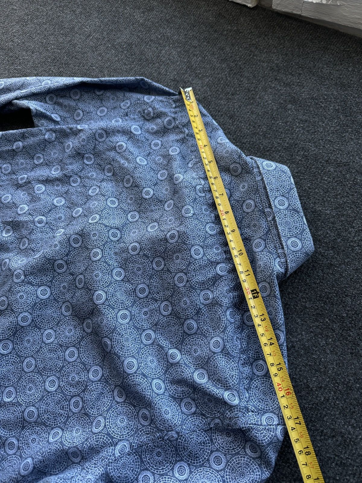 Strenstroms 🚨Stenstroms Men 15 1/2 39 M Casual Shirt blue luxury flowers Size US M / EU 48-50 / 2 - 13 Thumbnail