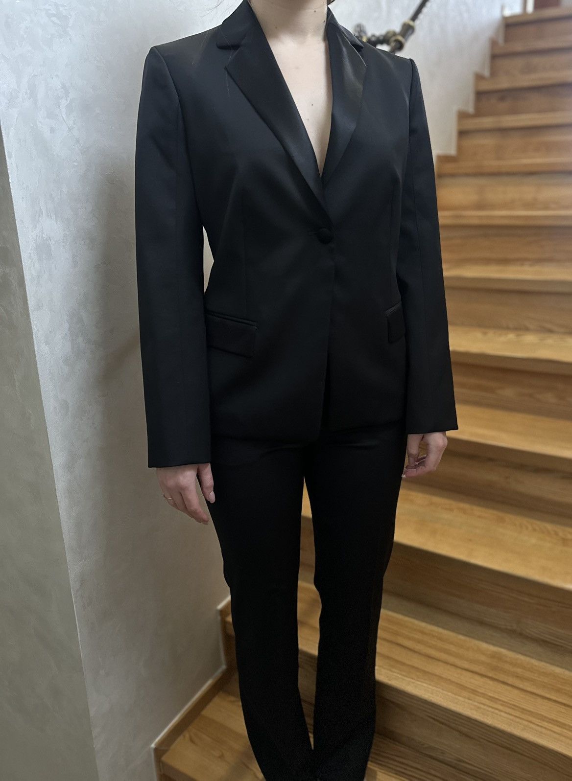 Jil Sander Jil Sander Virgin Wool Suit Black Women's Size 36 Size XS / US 0-2 / IT 36-38 - 2 Thumbnail