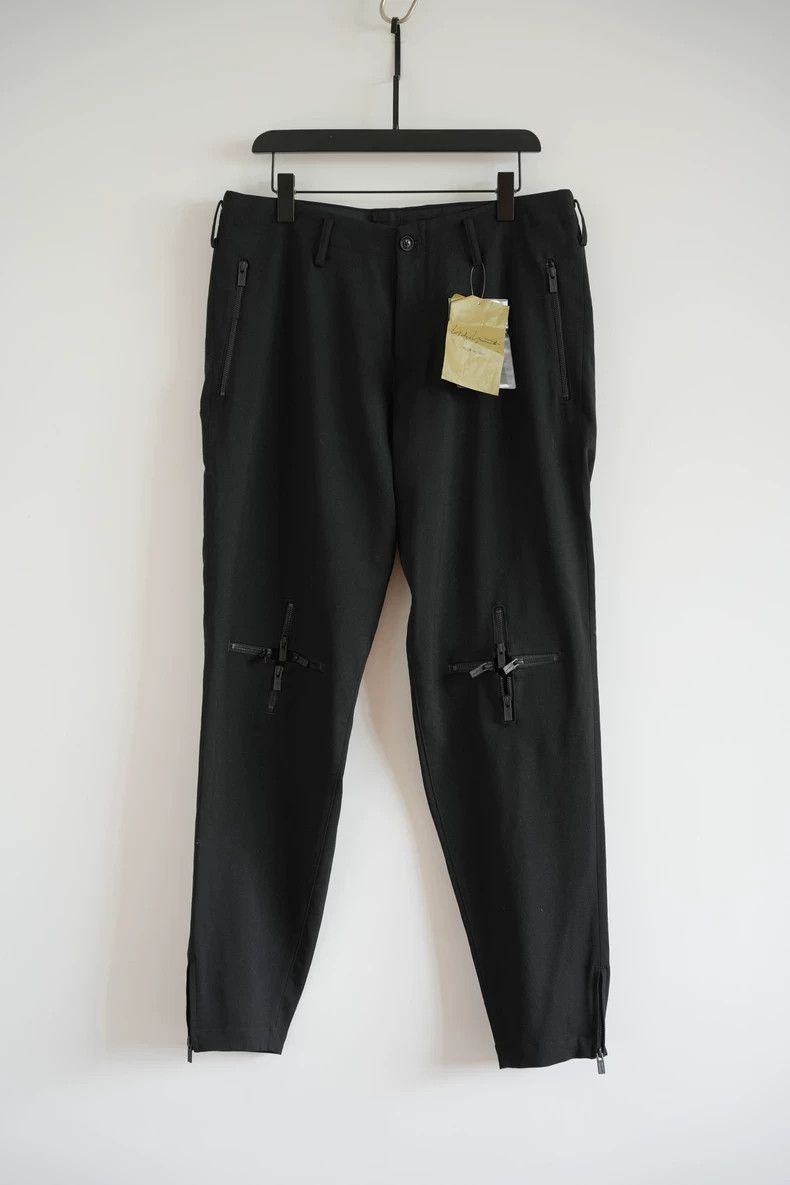 Yohji Yamamoto Black Zip Pants