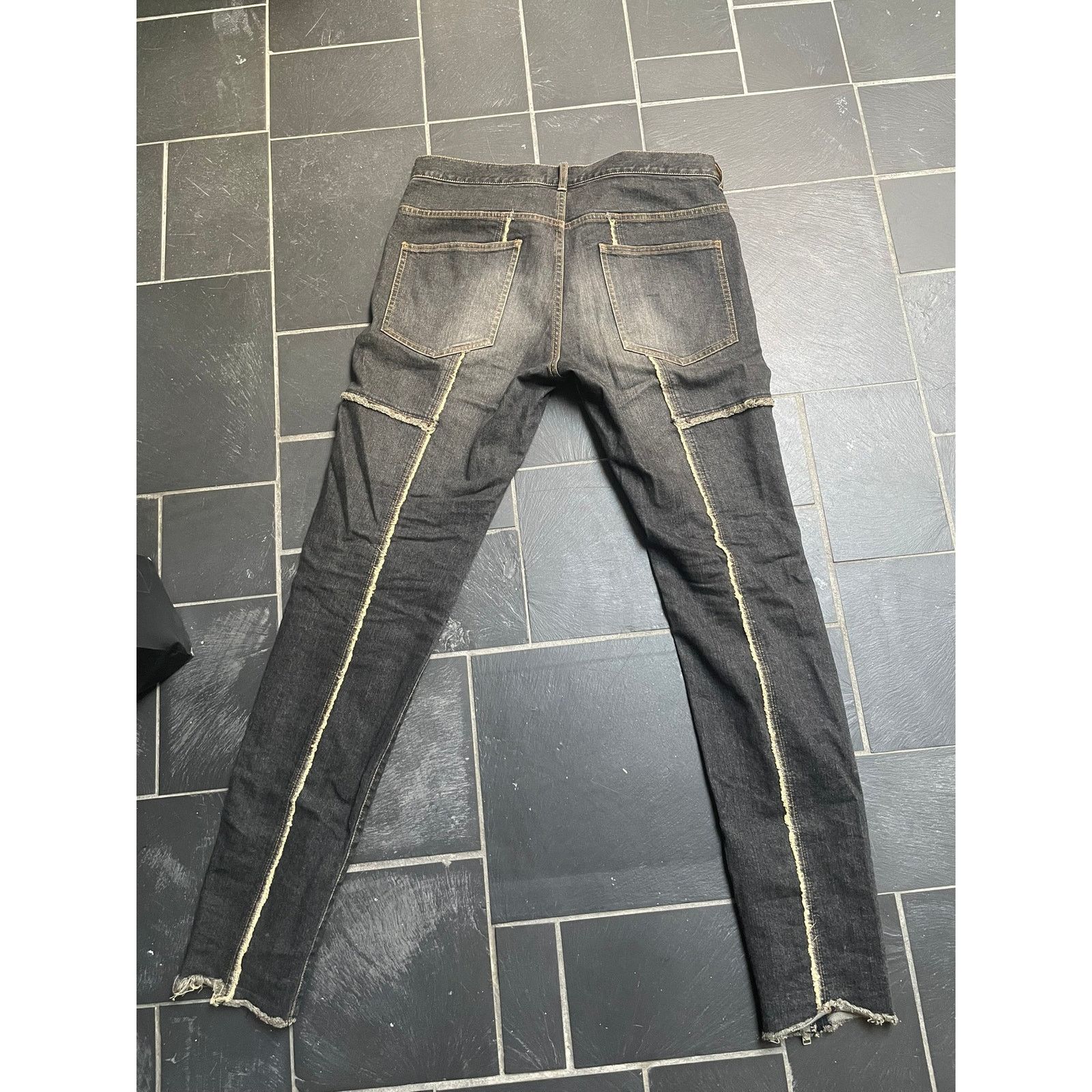 John Undercover John Undercover Skinny Denim Washed Zipper Flared Jeans Size US 32 / EU 48 - 5 Thumbnail