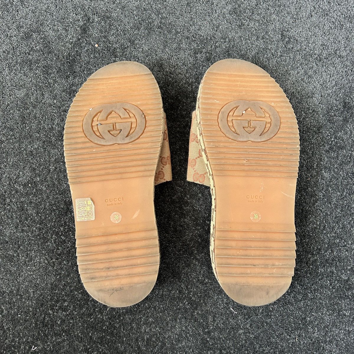 Gucci Gucci GG Supreme Platform Sandal Size US 9.5 / IT 39.5 - 5 Thumbnail