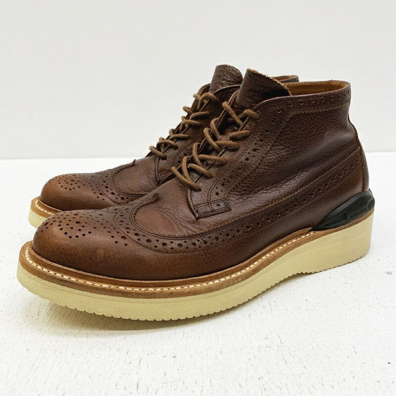 visvim PATRICIAN HI-FOLK BROWN US9.5