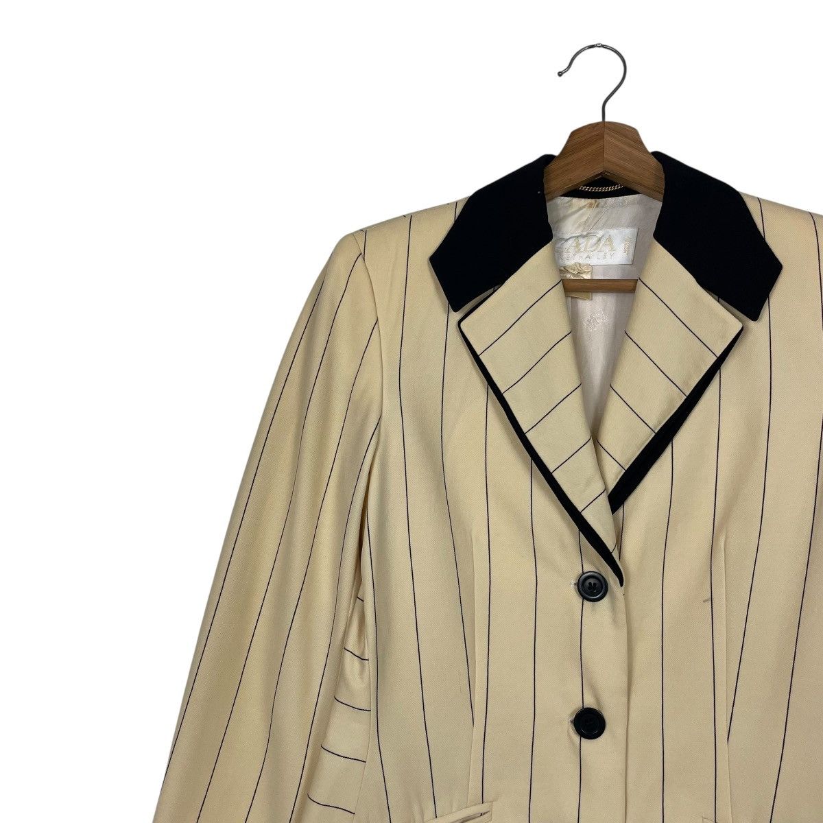 Escada Escada By Margaretha Ley Stripe Wool Jacket Size M / US 6-8 / IT 42-44 - 6 Thumbnail