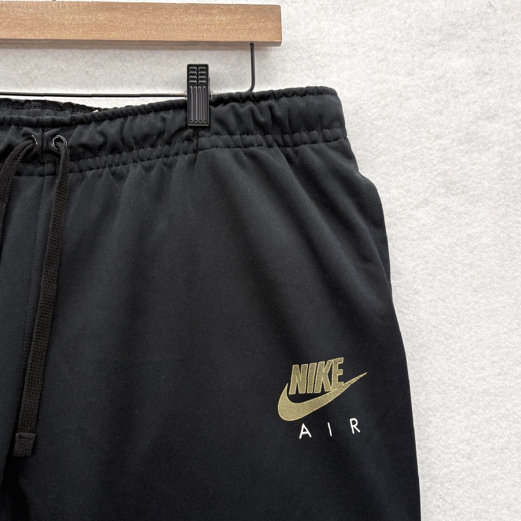 Nike Nike Air Pants Mens 2XL Black Jogger Side Stripe Athletic Training Gym Running Size US 39 - 3 Thumbnail