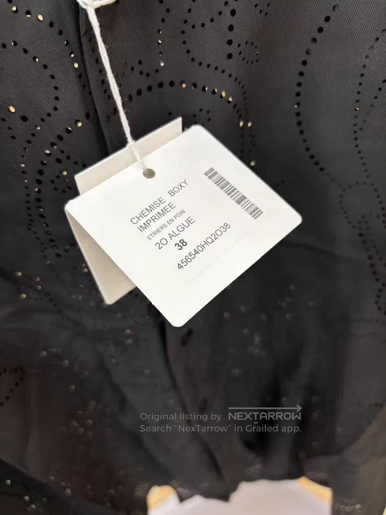 Hermes Hermes Black Long Sleeve Hollow Out Shirt Size XS / US 0-2 / IT 36-38 - 4 Thumbnail