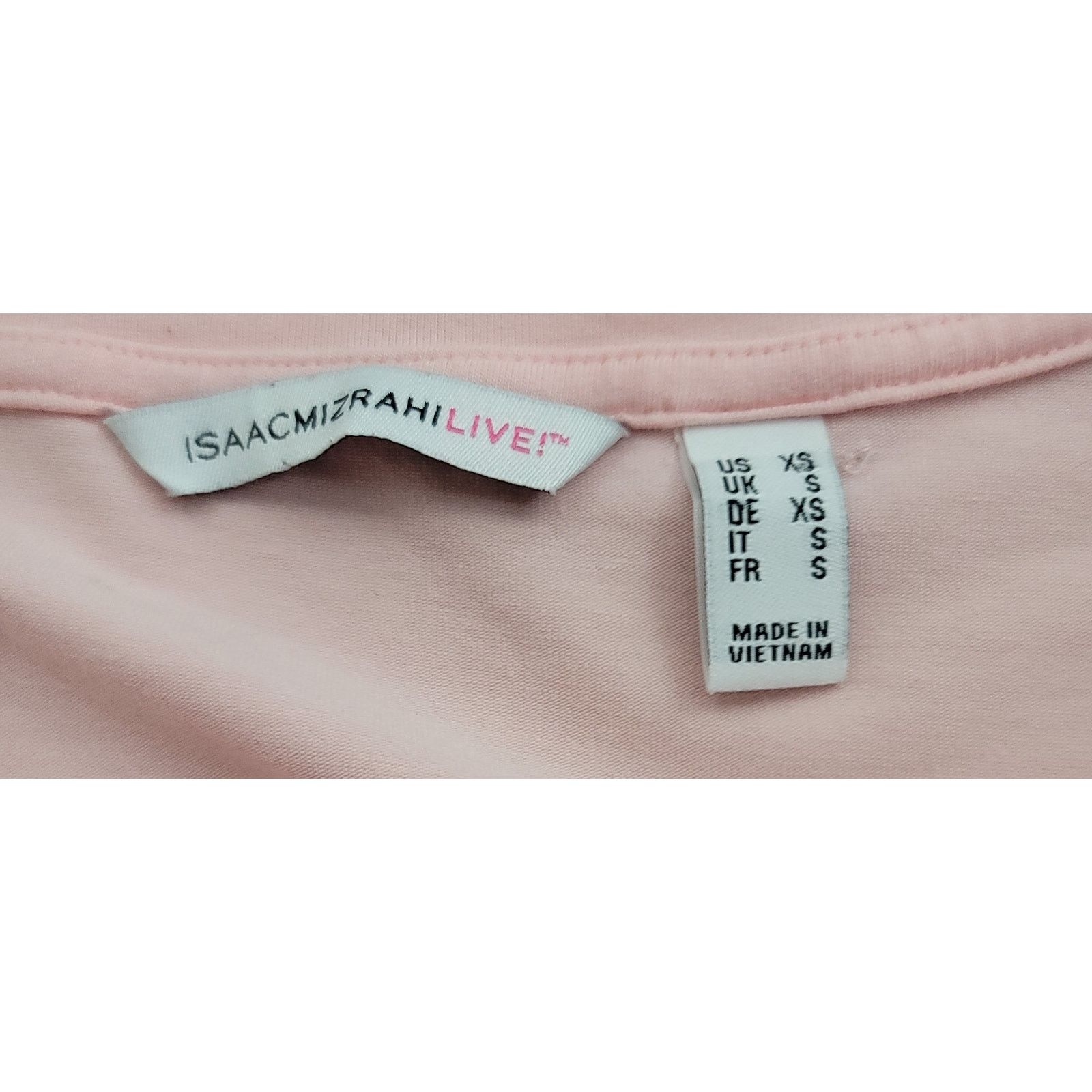 Isaac Mizrahi Isaac Mizrahi Pink Peplum Top XS Short Sleeves Ruffled Size XS / US 0-2 / IT 36-38 - 4 Thumbnail