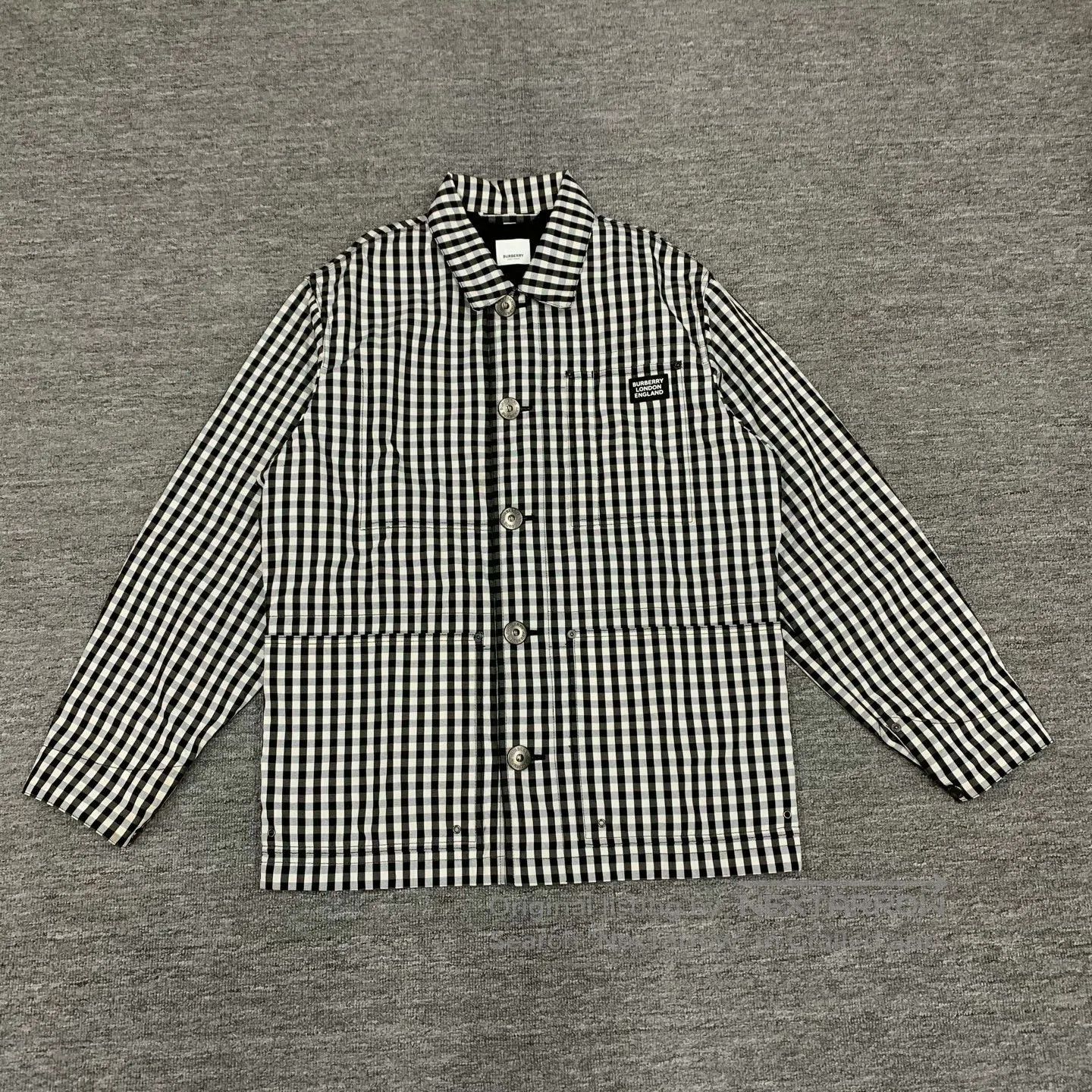 Burberry burberry black and white checkered shirt jacket. Size US S / EU 44-46 / 1 - 1 Thumbnail