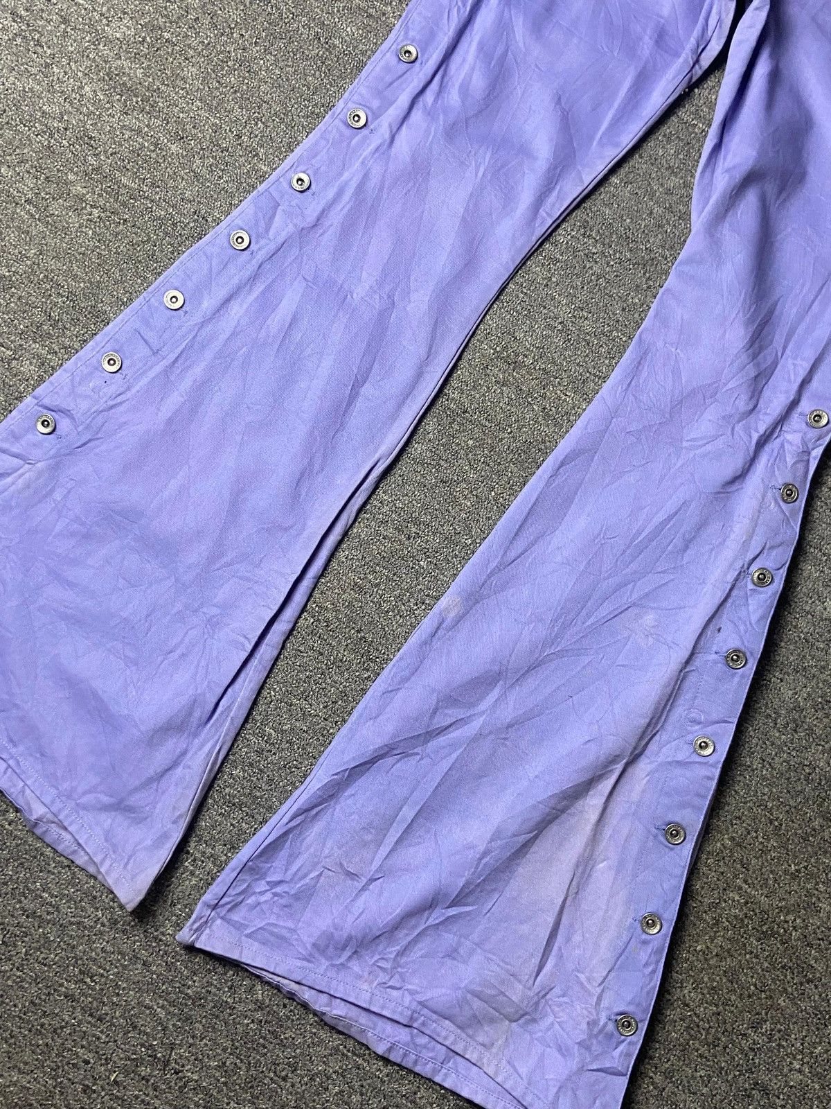 Japanese Brand F.T.S Co Brand Flared Pants with Sides Snap Buttons (154) Size 27" / US 4 / IT 40 - 11 Thumbnail