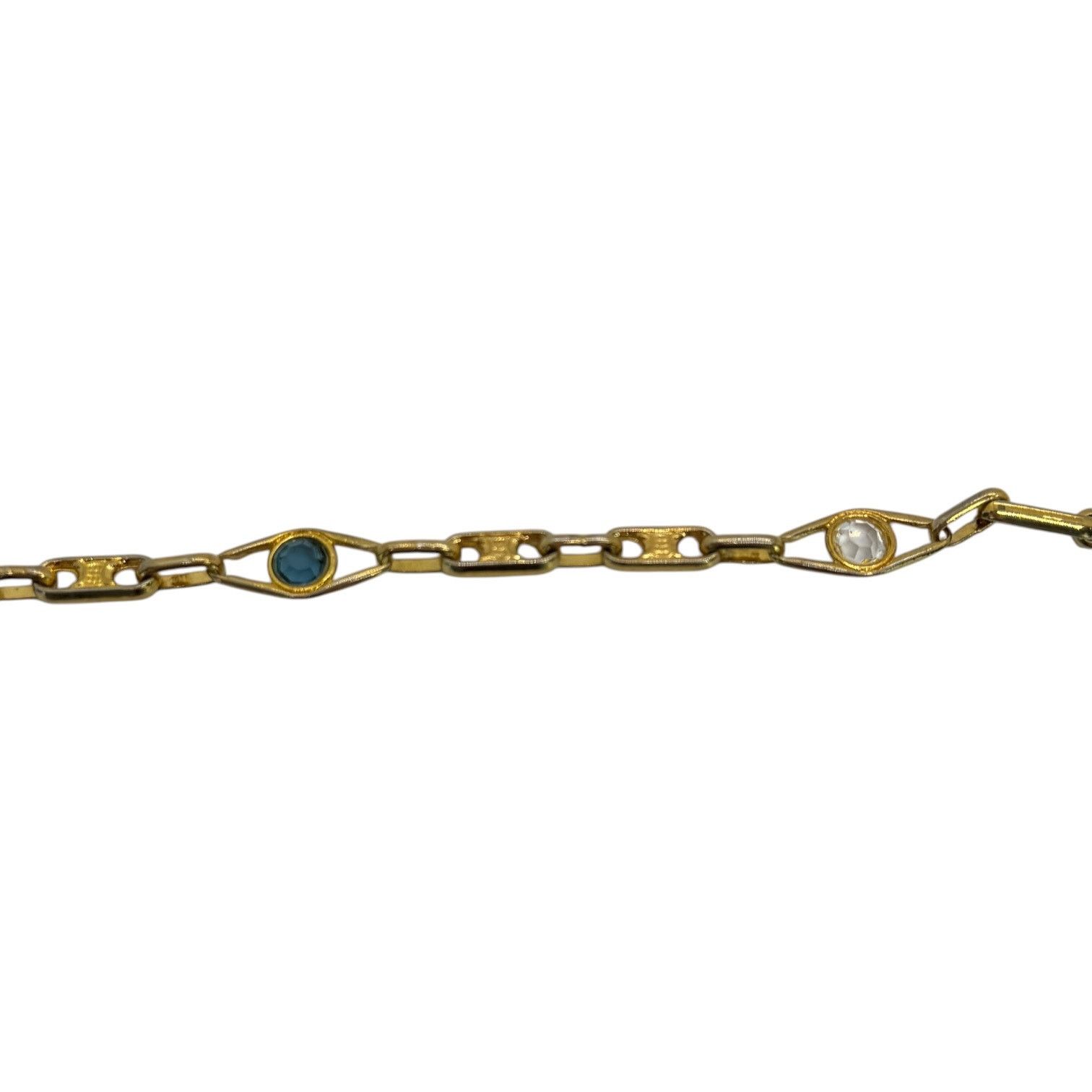 Celine Celine Vintage Crystal Triomphe Link Necklace Size ONE SIZE - 8 Thumbnail