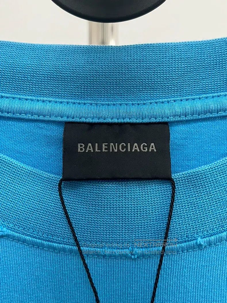 Balenciaga Balenciaga Sky Blue Wave Coca-Cola Short Sleeve T-Shirt Size US XL / EU 56 / 4 - 5 Thumbnail