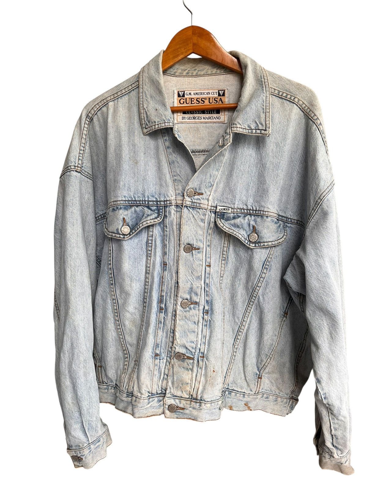 Guess Vintage Guess denim Jacket Size US XL / EU 56 / 4 - 1 Thumbnail