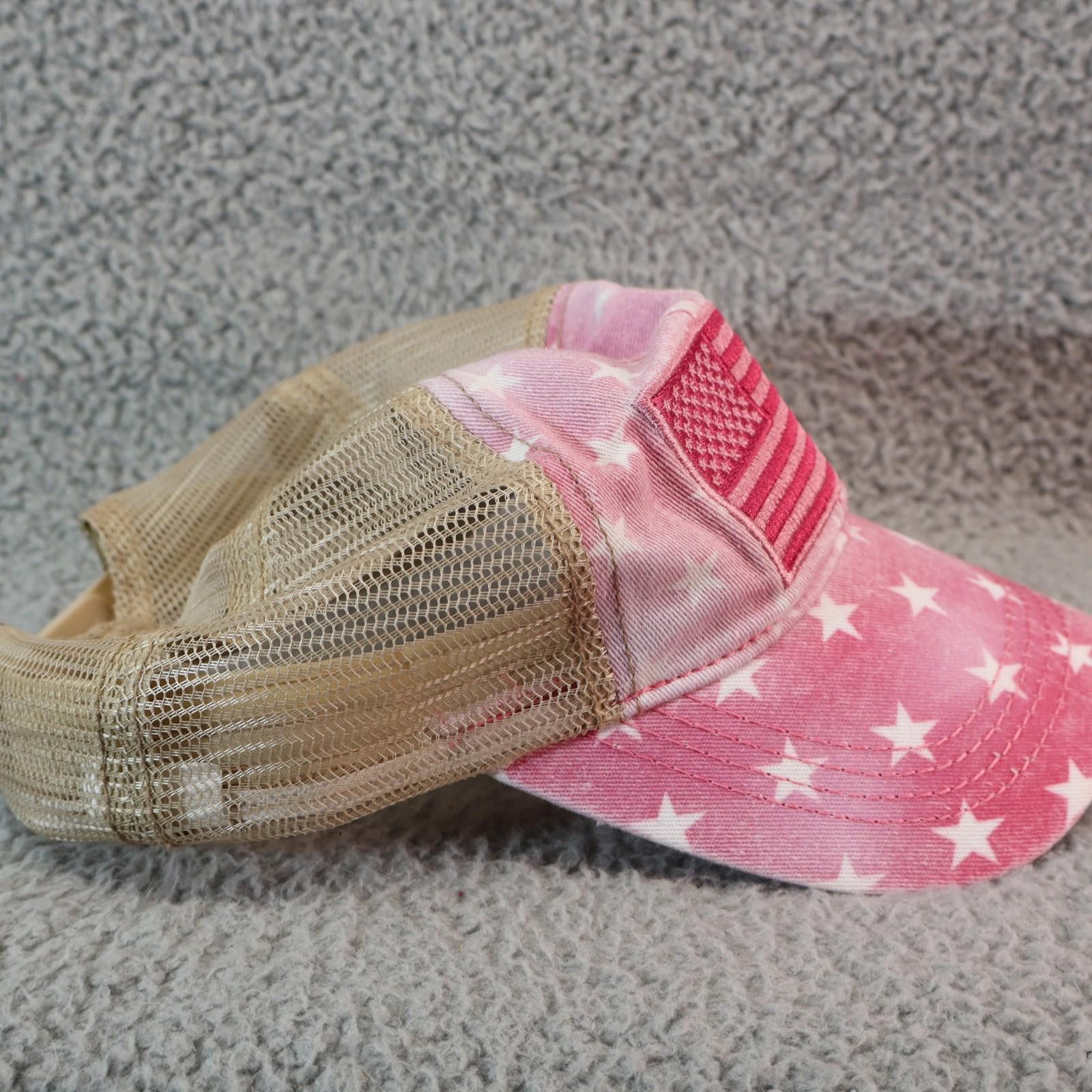 Other Trucker Cap Women Denim Cotton Snapback Flag Pink Camo Size ONE SIZE - 3 Thumbnail