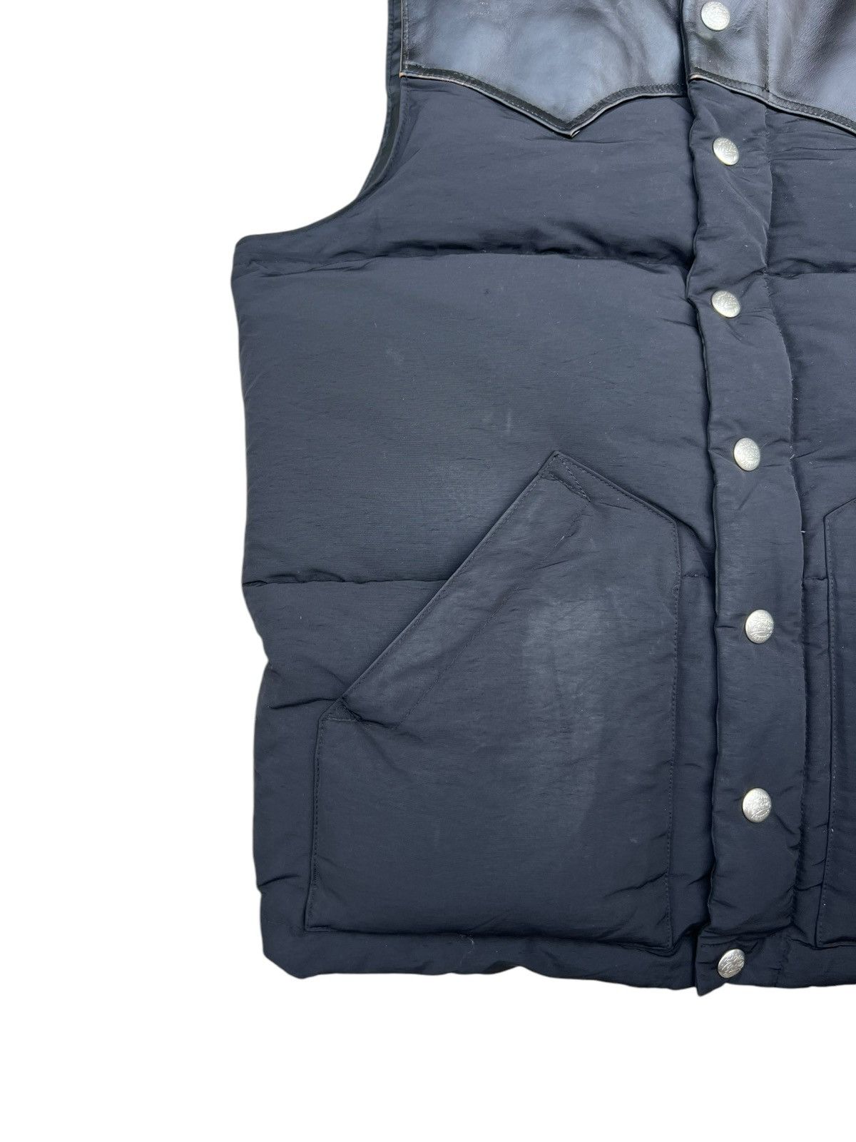 Engineered Garments × Needles × Nepenthes Cootie Productions Japan Down Puffer Western Leather Vest Size US M / EU 48-50 / 2 - 6 Thumbnail