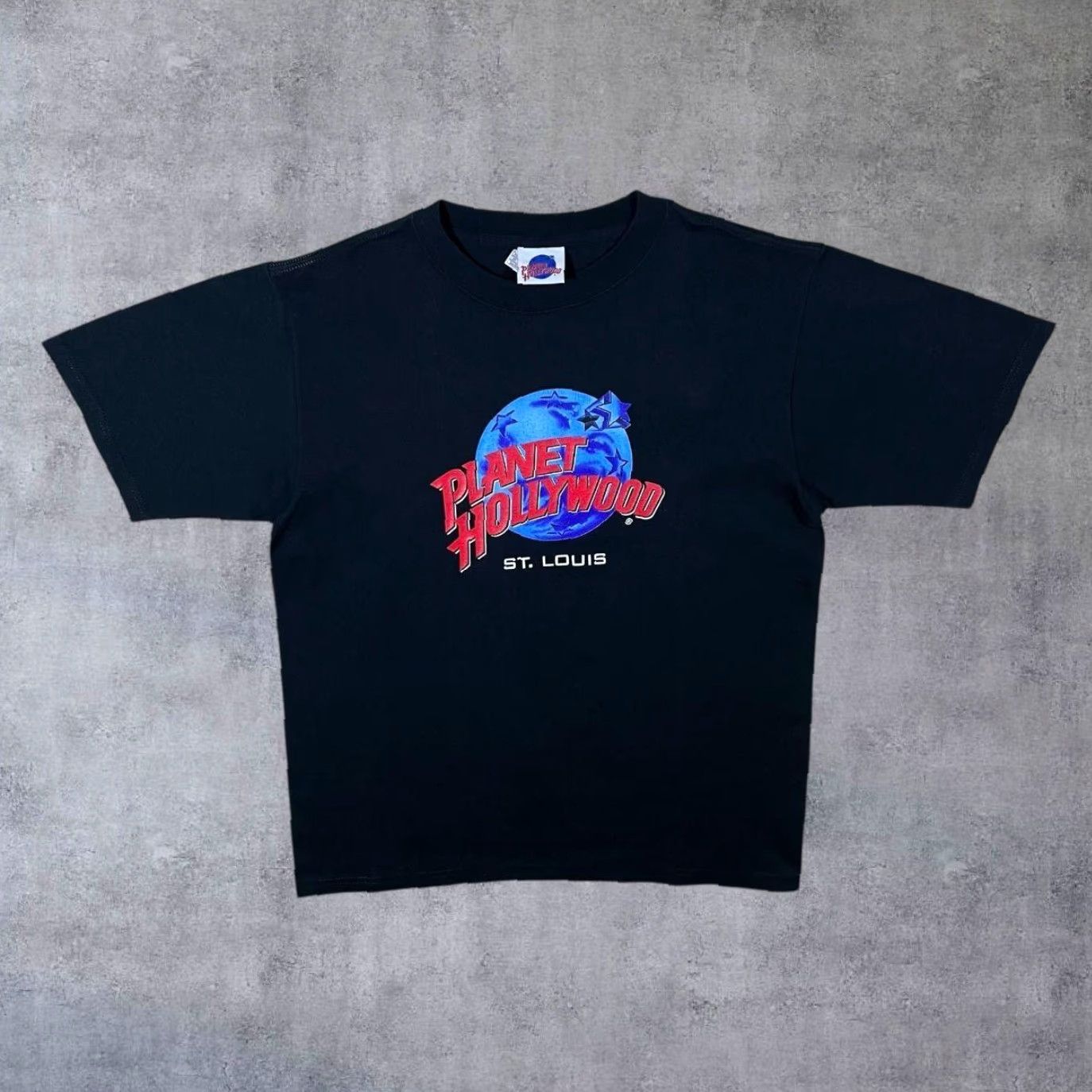 Planet Hollywood VINTAGE Planet Hollywood St. Louis Graphic Black T-Shirt M Mens Short Sleeve Graphic Print Souvenir 90s Size US M / EU 48-50 / 2 - 2 Thumbnail