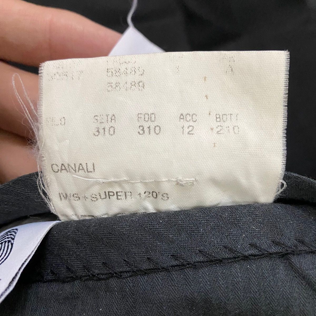 Canali Vintage Canali Italy Black Formal Wool Trousers Slack Pants Size US 35 - 16 Thumbnail