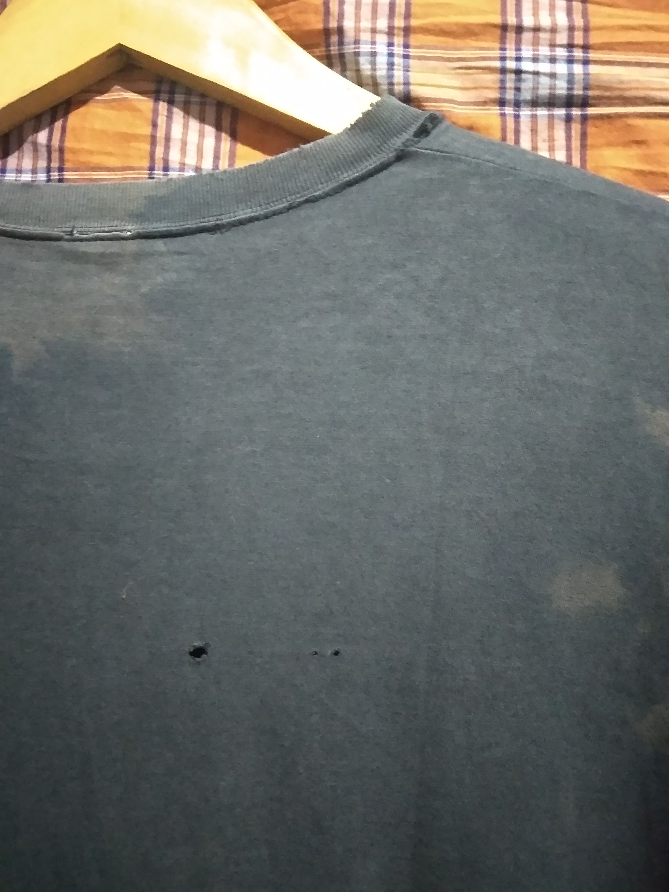 Band Tees × New Order × Unsound Rags Thrashed Faded 80s New Order paper thin t shirt Size US M / EU 48-50 / 2 - 3 Thumbnail