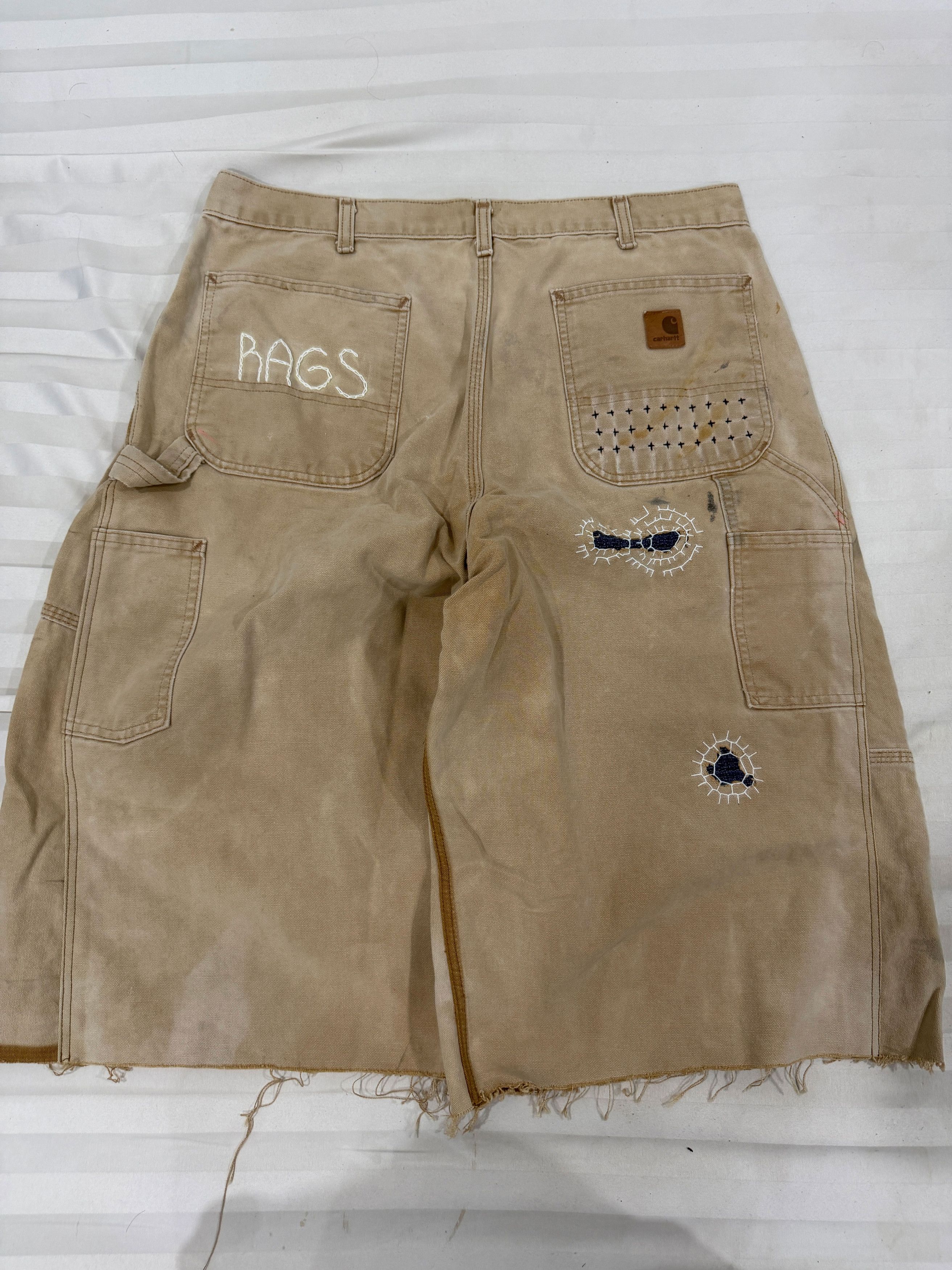 Japanese Brand Boro Patchwork Carhartt Carpenter Size US 36 / EU 52 - 19 Thumbnail