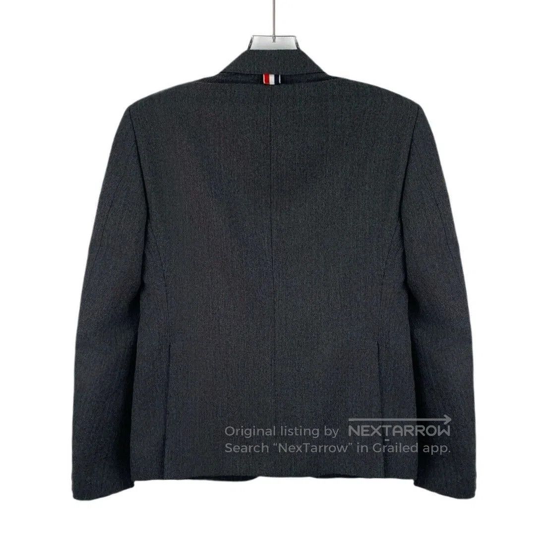 Thom Browne THOM BROWNE Gray Wool Collar Blazer. Size US M / EU 48-50 / 2 - 2 Thumbnail