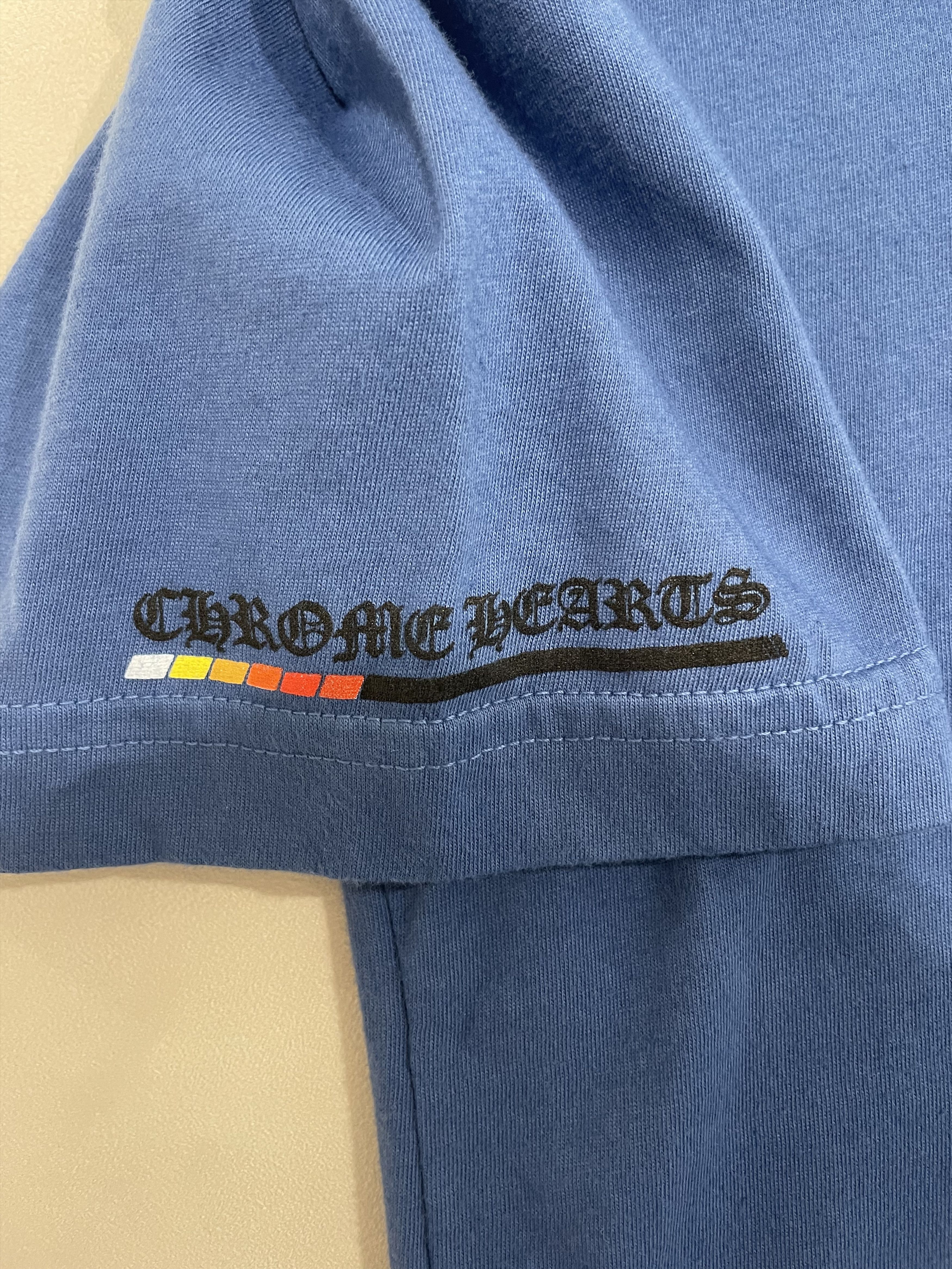 Chrome Hearts Chrome Hearts Blue Turbo Boost Short Sleeve Tee Size S / US 4 / IT 40 - 7 Thumbnail