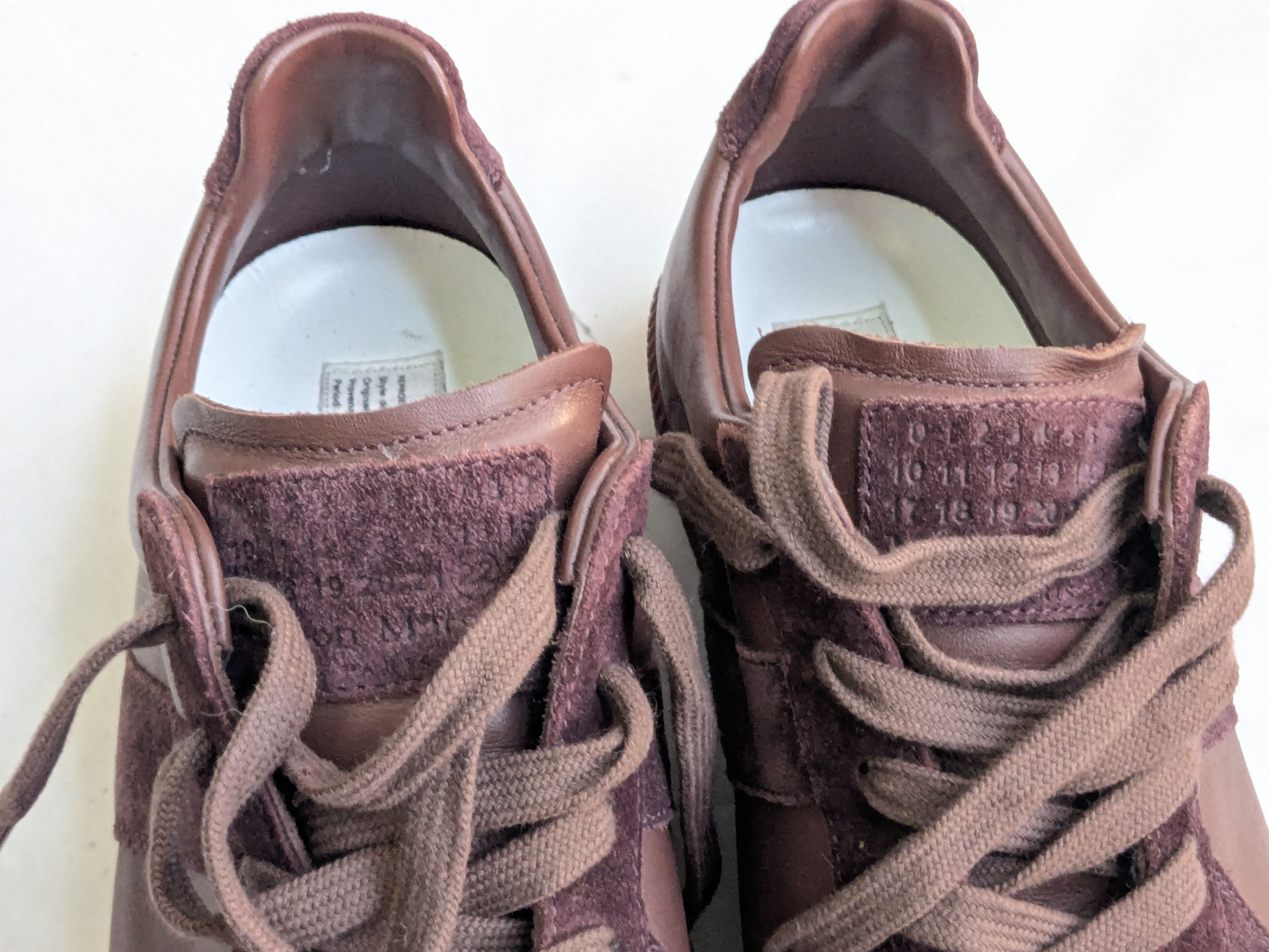 Maison Margiela Maison Margiela Replica GAT Burgundy Red 10 43 Low Tops Size US 10 / EU 43 - 4 Thumbnail