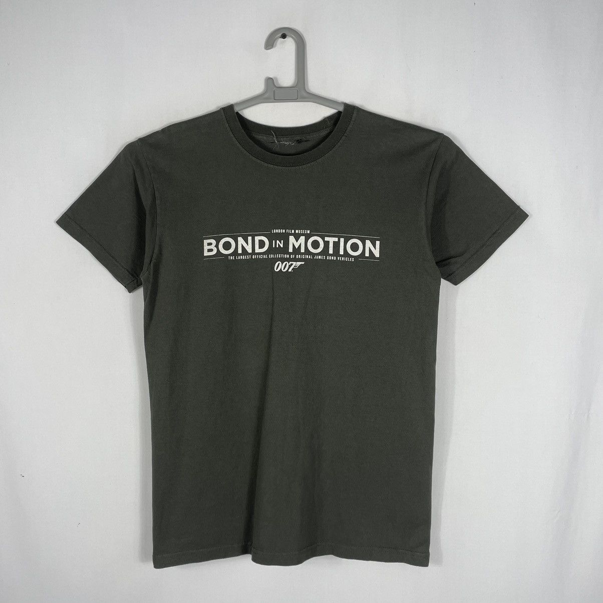 image of Movie vintage James Bond 007 Spy Action Thriller Promo Tee in Grey, Men's (Size Small)