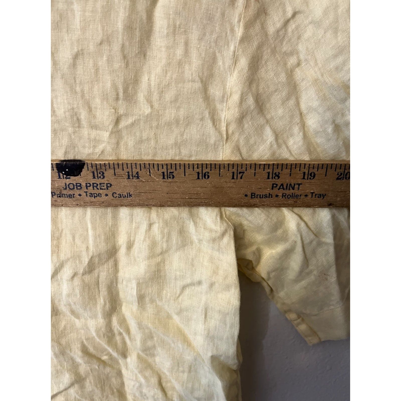 Talbots Talbots Shirt Size 6 Button-Up Linen Collared Short Sleeve Yellow Lightweight Easy Care Casual Womens Size M / US 6-8 / IT 42-44 - 5 Thumbnail