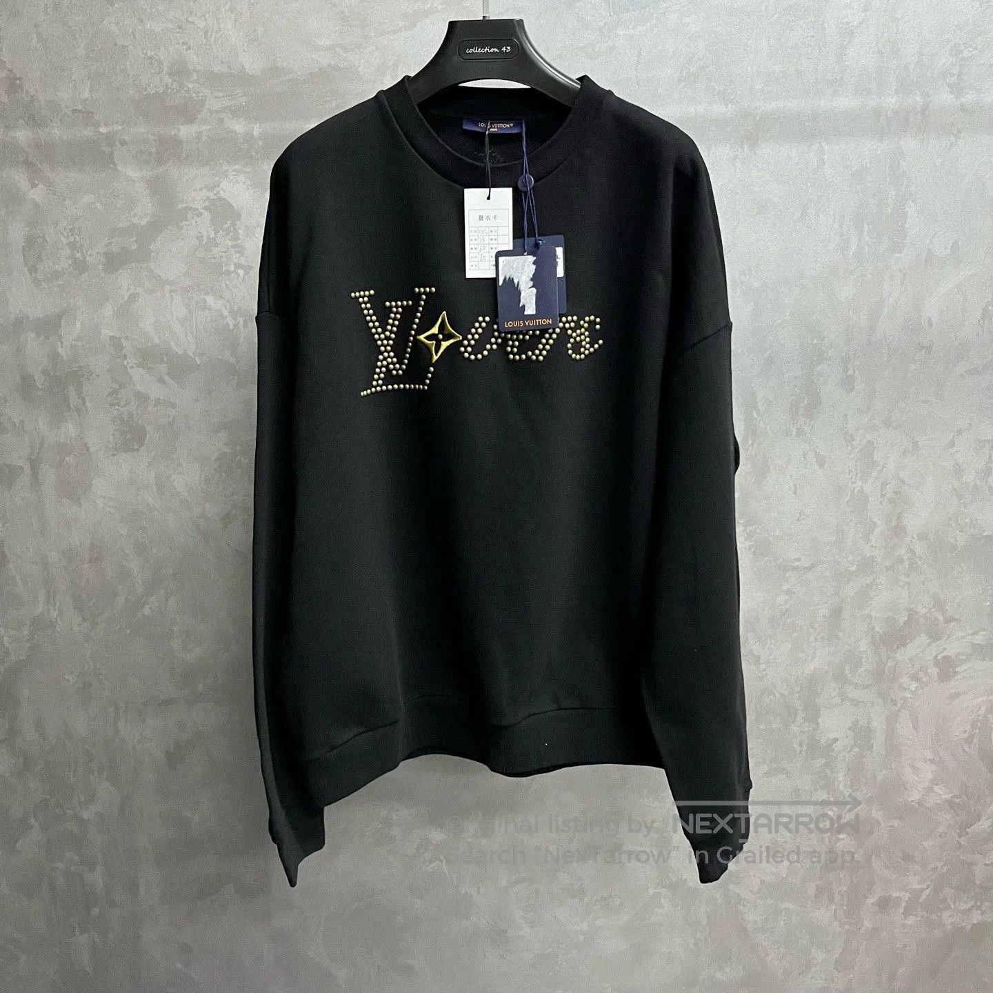 Louis Vuitton black louis vuitton long sleeve sweatshirt for men. Size US XXL / EU 58 / 5 - 1 Thumbnail