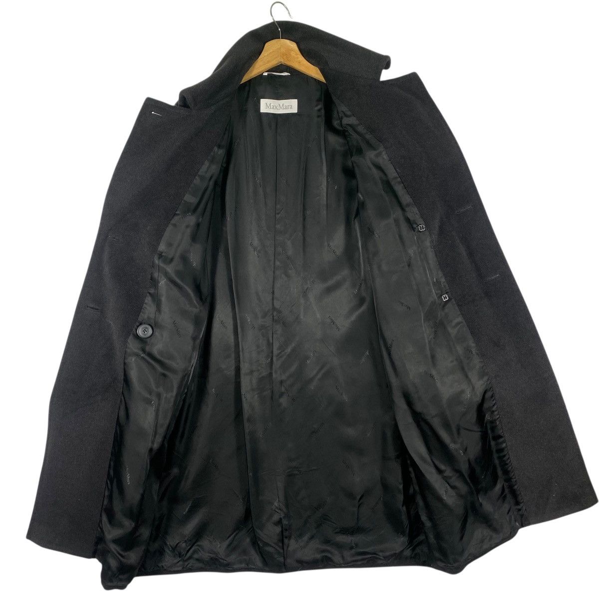 Max Mara Vintage Max Mara Double Breasted Wool Long Jacket Size Usa 2 Size XS / US 0-2 / IT 36-38 - 7 Thumbnail