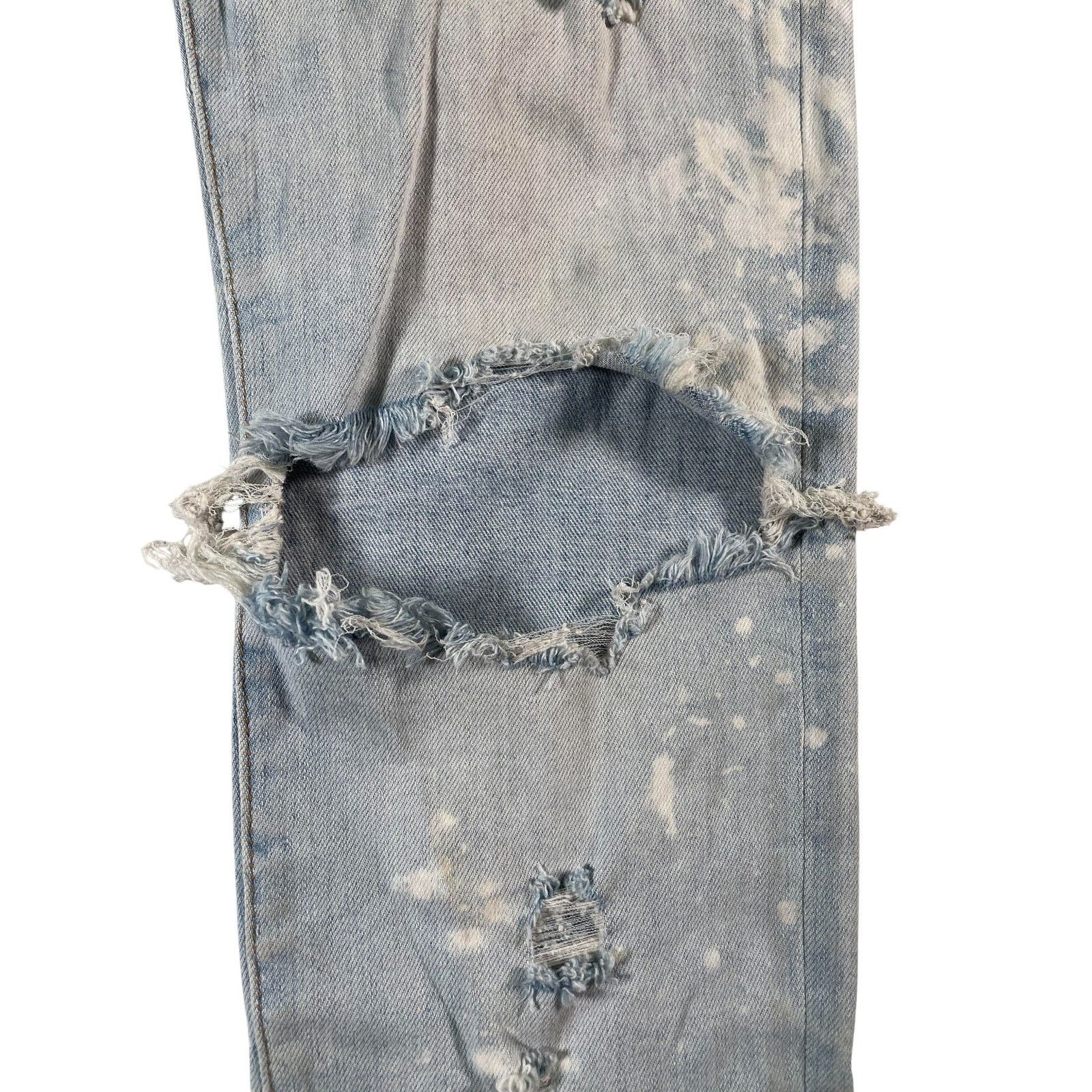 Amiri Amiri Light Wash Bleached Thrasher Jeans Size US 31 - 3 Thumbnail