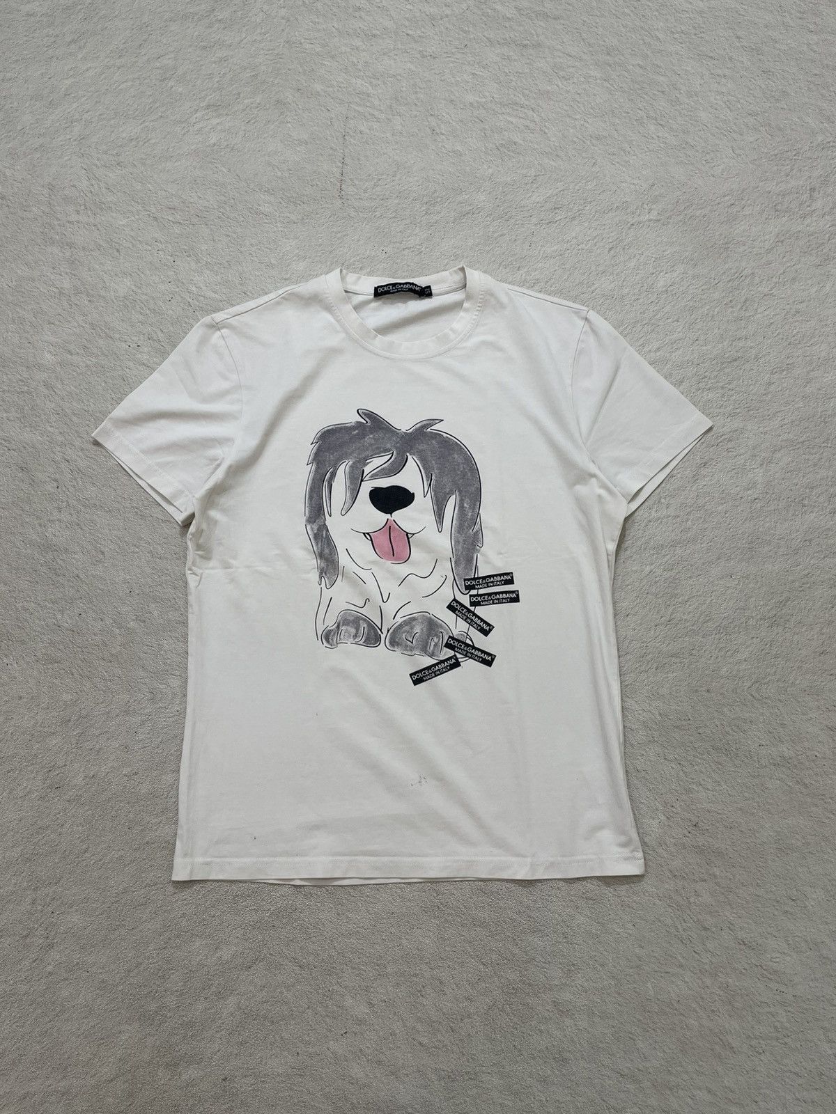 2000s Dolce & Gabbana Archival Cartoon Dog Graphic Hysteric