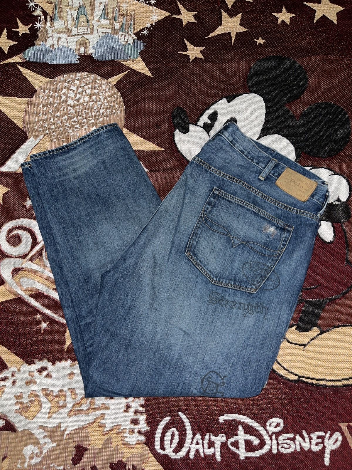 Polo Ralph Lauren Distressed Varick Denim Jeans