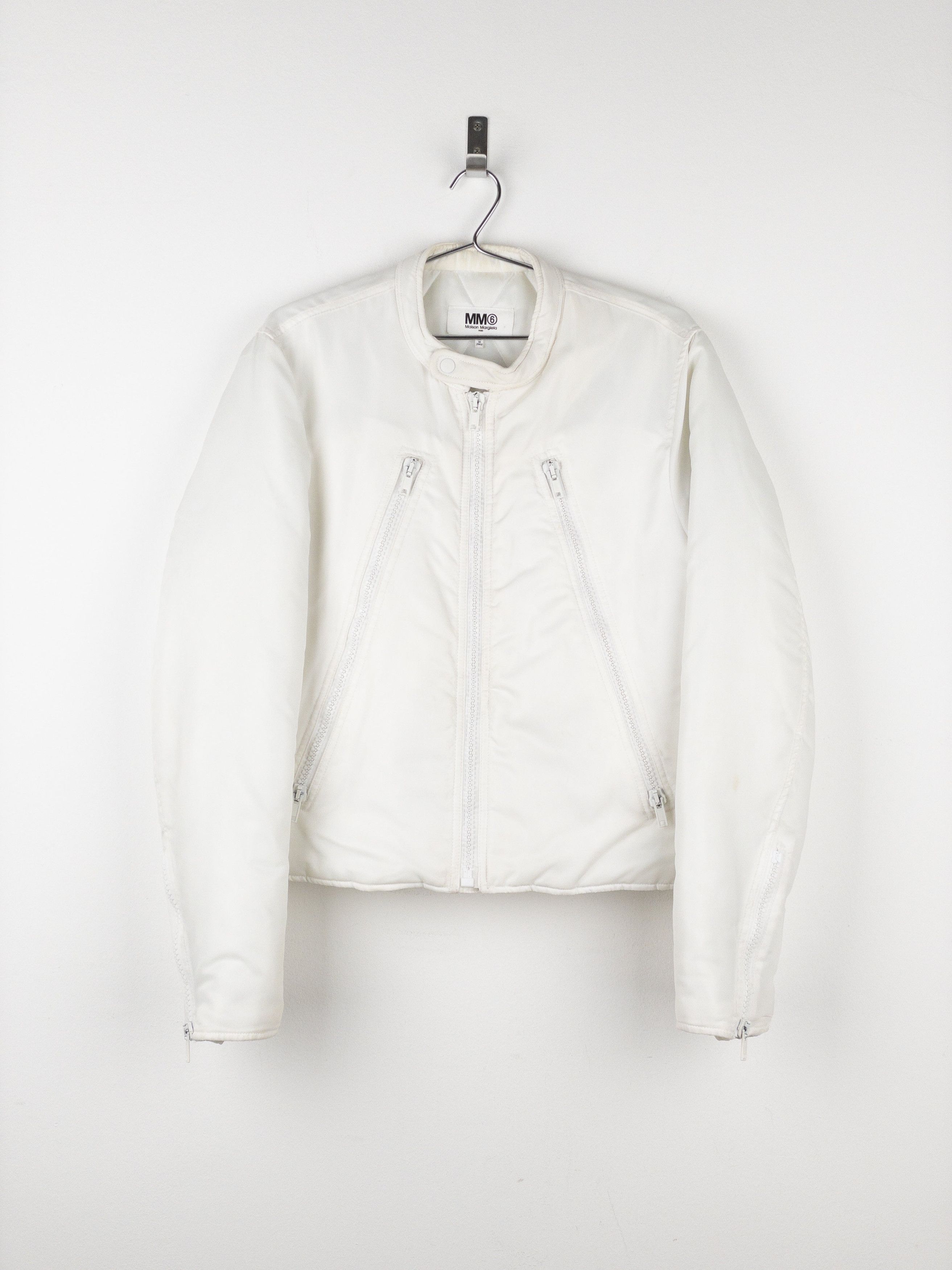 Maison Margiela MM6 AW19 5-Zip Puffer Biker Jacket Size US L / EU 52-54 / 3 - 1 Thumbnail