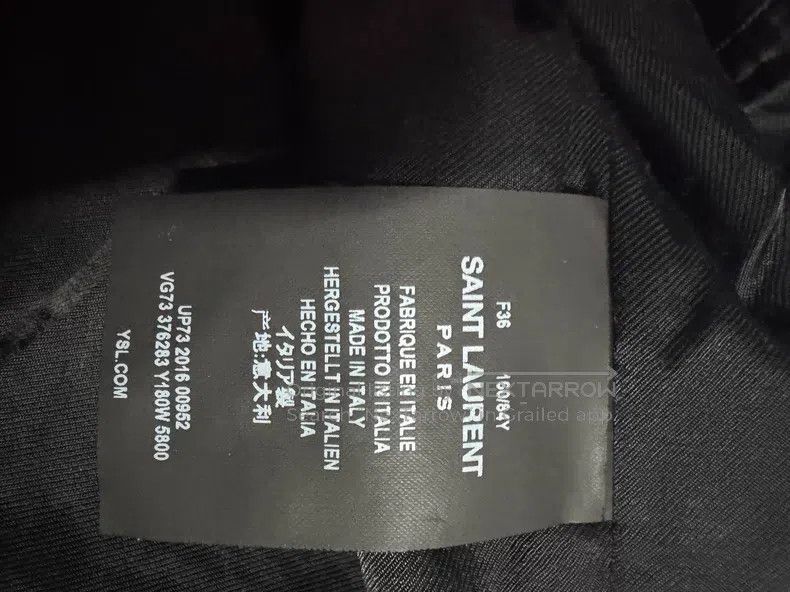Saint Laurent Paris Saint Laurent Paris Pink Leather Trim Baseball Jacket Size XS / US 0-2 / IT 36-38 - 8 Thumbnail